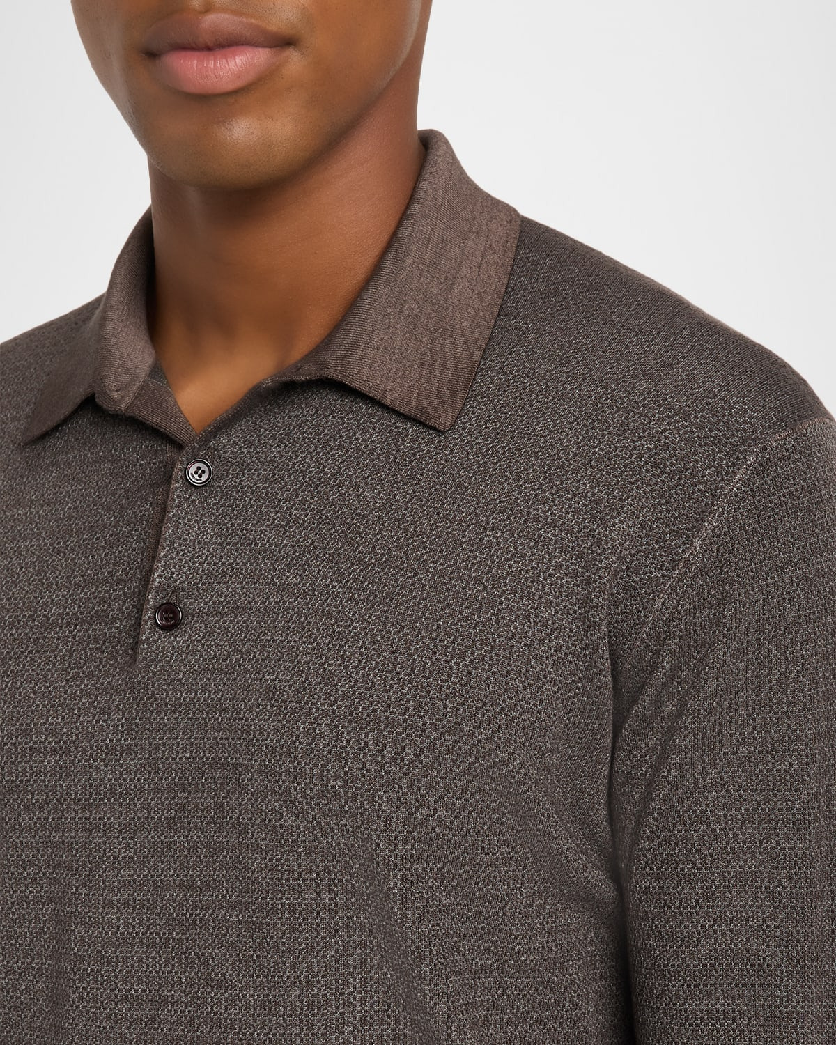 Men's Jacaranda Long-Sleeve Polo Shirt - 5