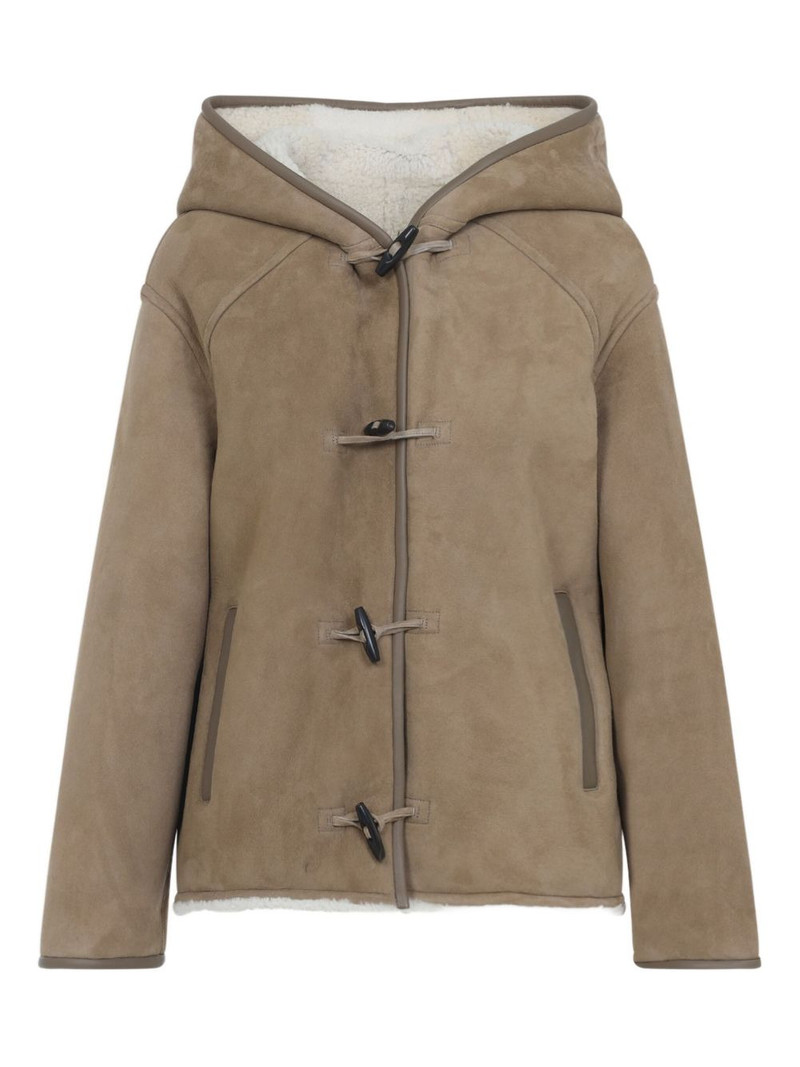 hooded suede coat 1