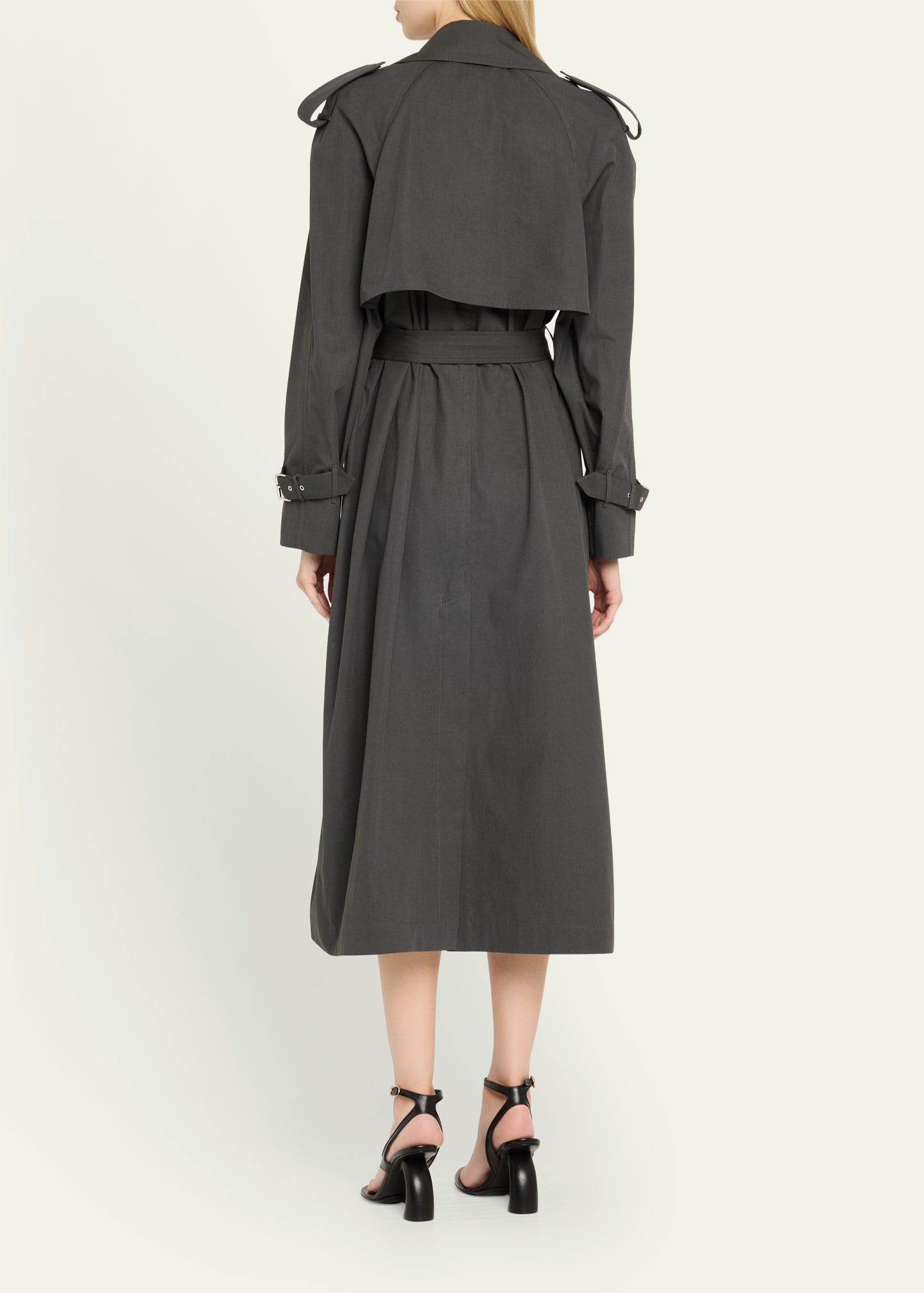 Dries Van Noten Risto Cotton Belted Trench Coat