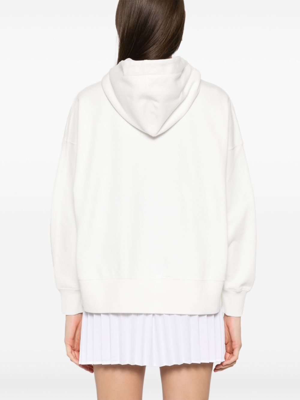 crystal-embellished logo hoodie - 4