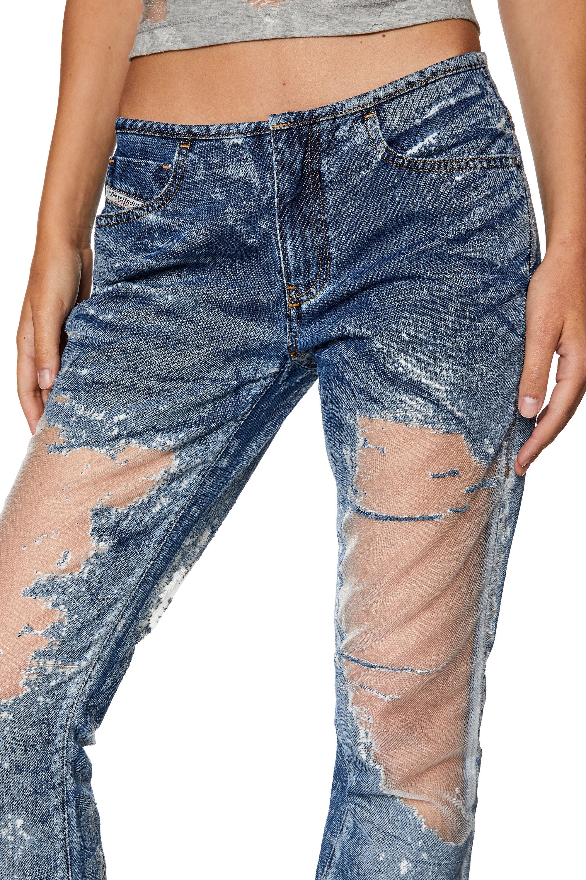 BOOTCUT AND FLARE JEANS D-SHARK 068JH - 4