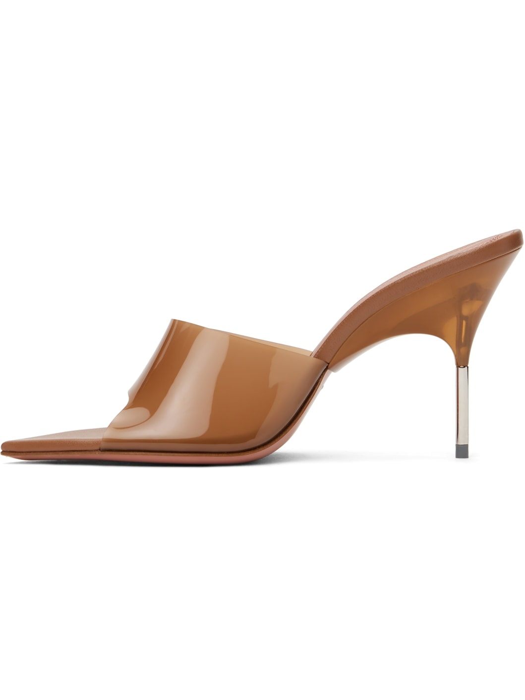 Beige Bianca Glass Slipper 95 Mules - 3
