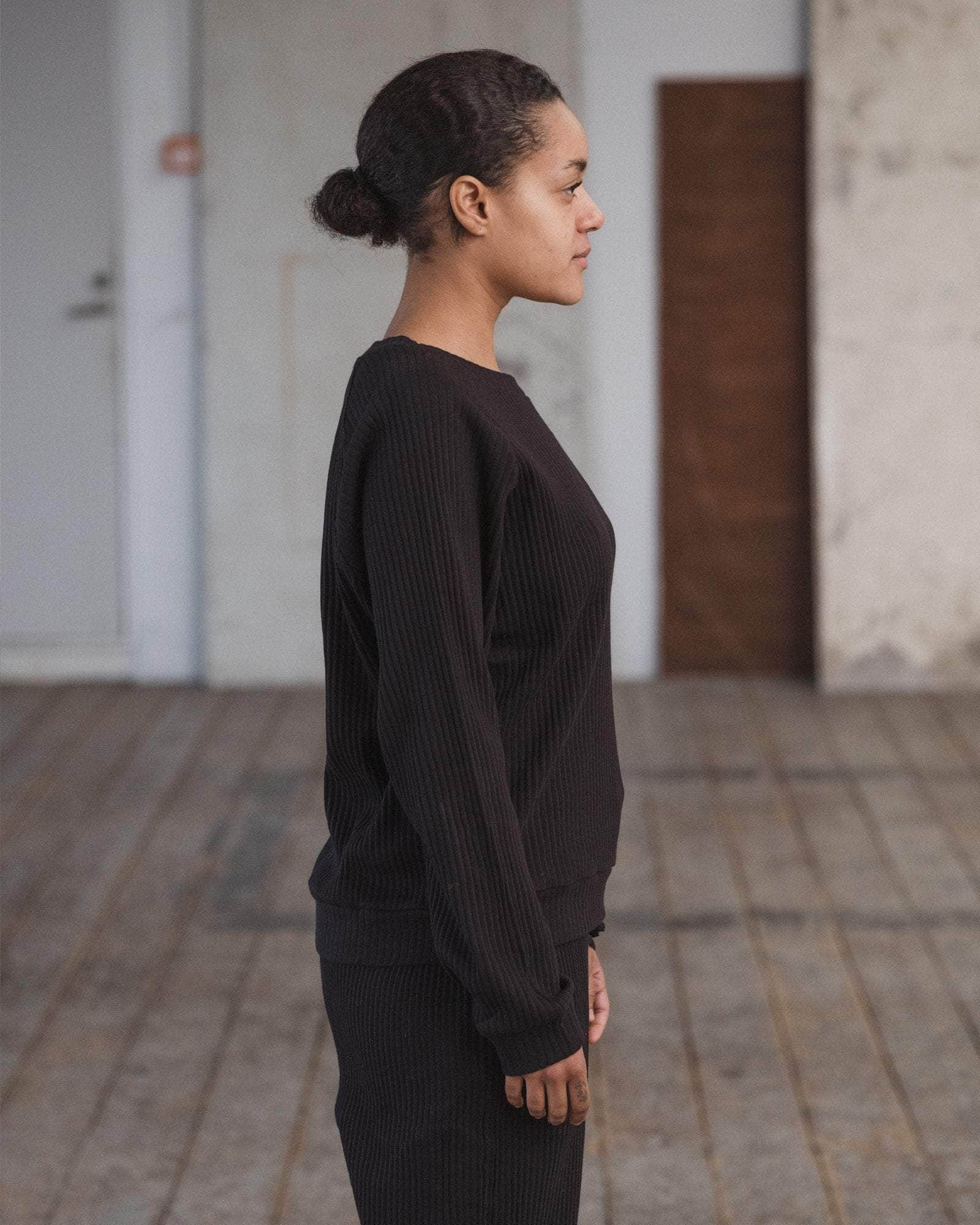 Basic Sweatshirt - Organic Cotton Rib Jersey - 3