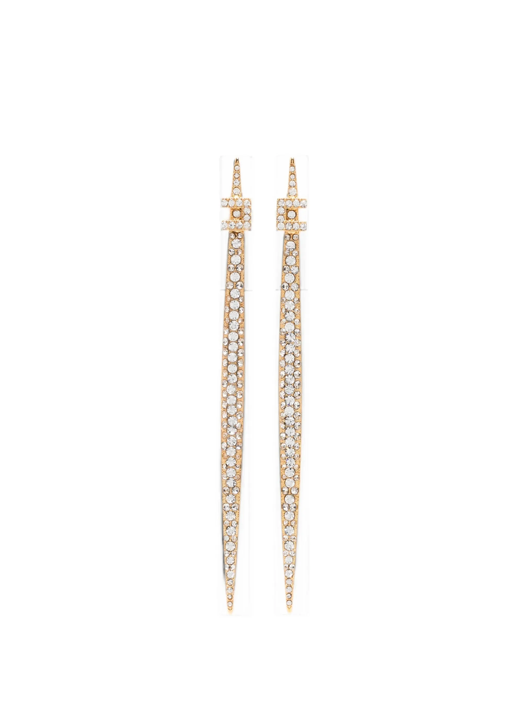 Elisabetta Franchi Crystal-embellished Drop Earrings - 1