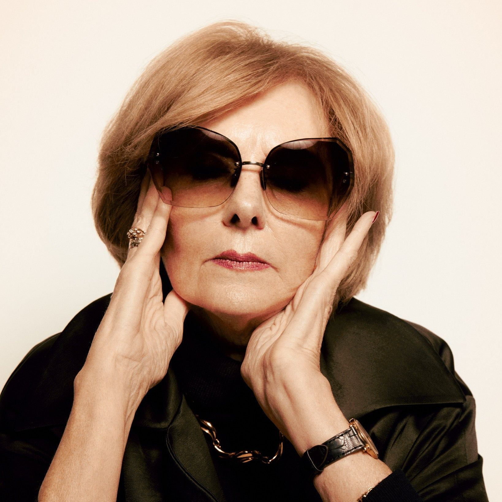 Lila Sunglasses in Mocha and Gold - 4