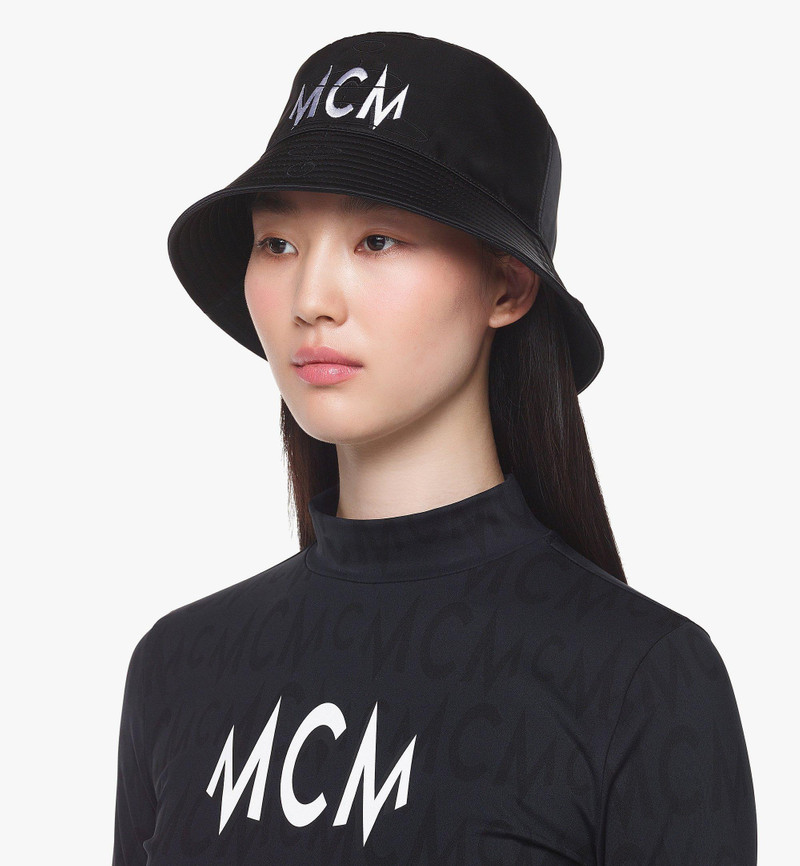 Logo Embroidery Bucket Hat in Nylon Twill 4