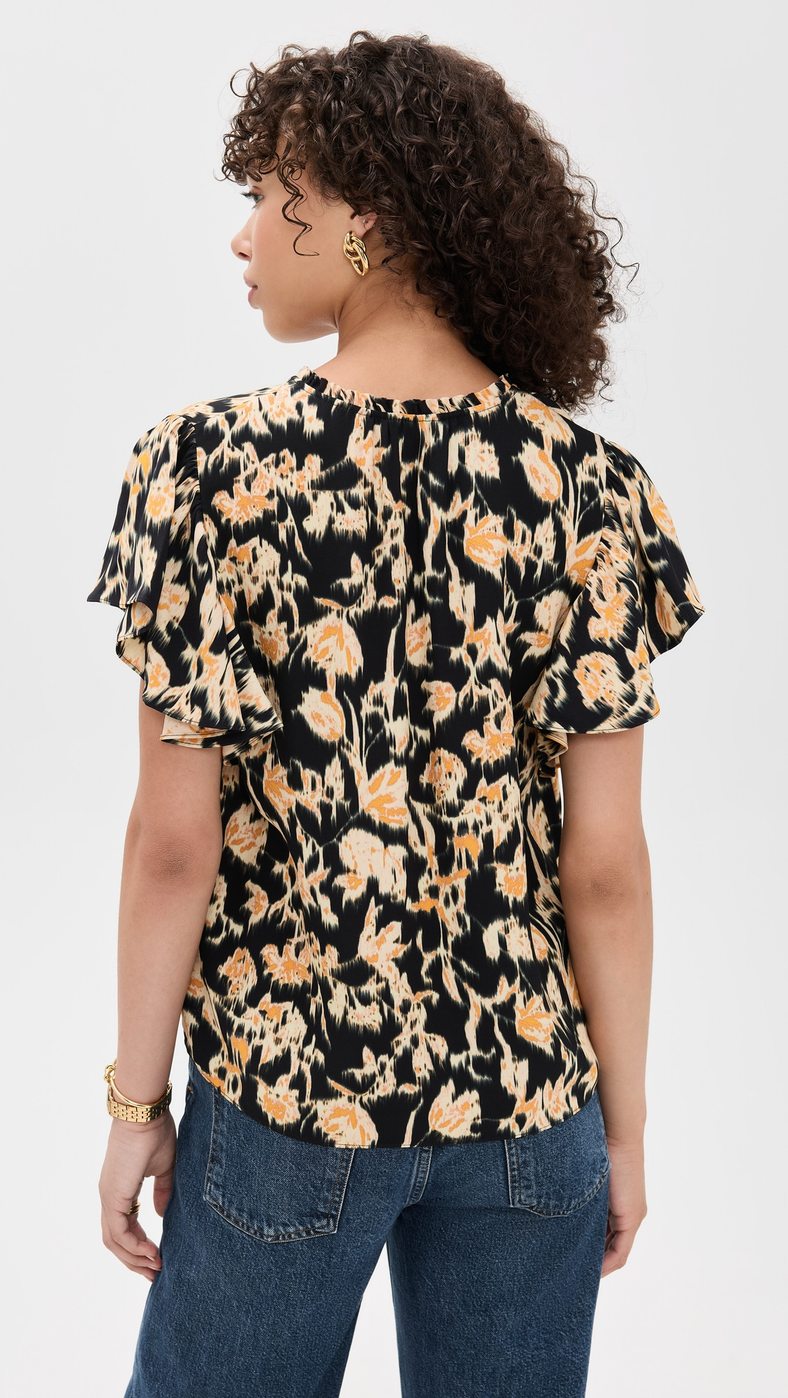 Lilo Flutter Sleeve Blouse - 2