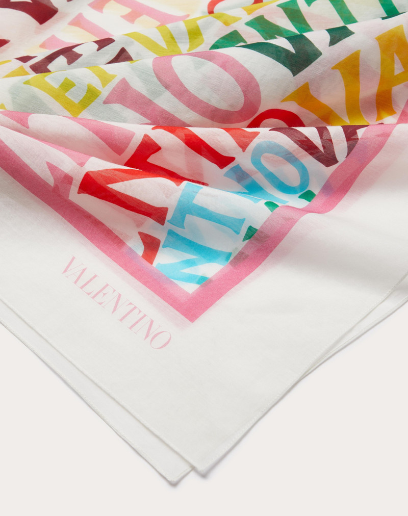 Valentino VALENTINO ESCAPE COTTON AND SILK SARONG + CLUTCH BAG IN VALENTINO LOOP PRINT outlook