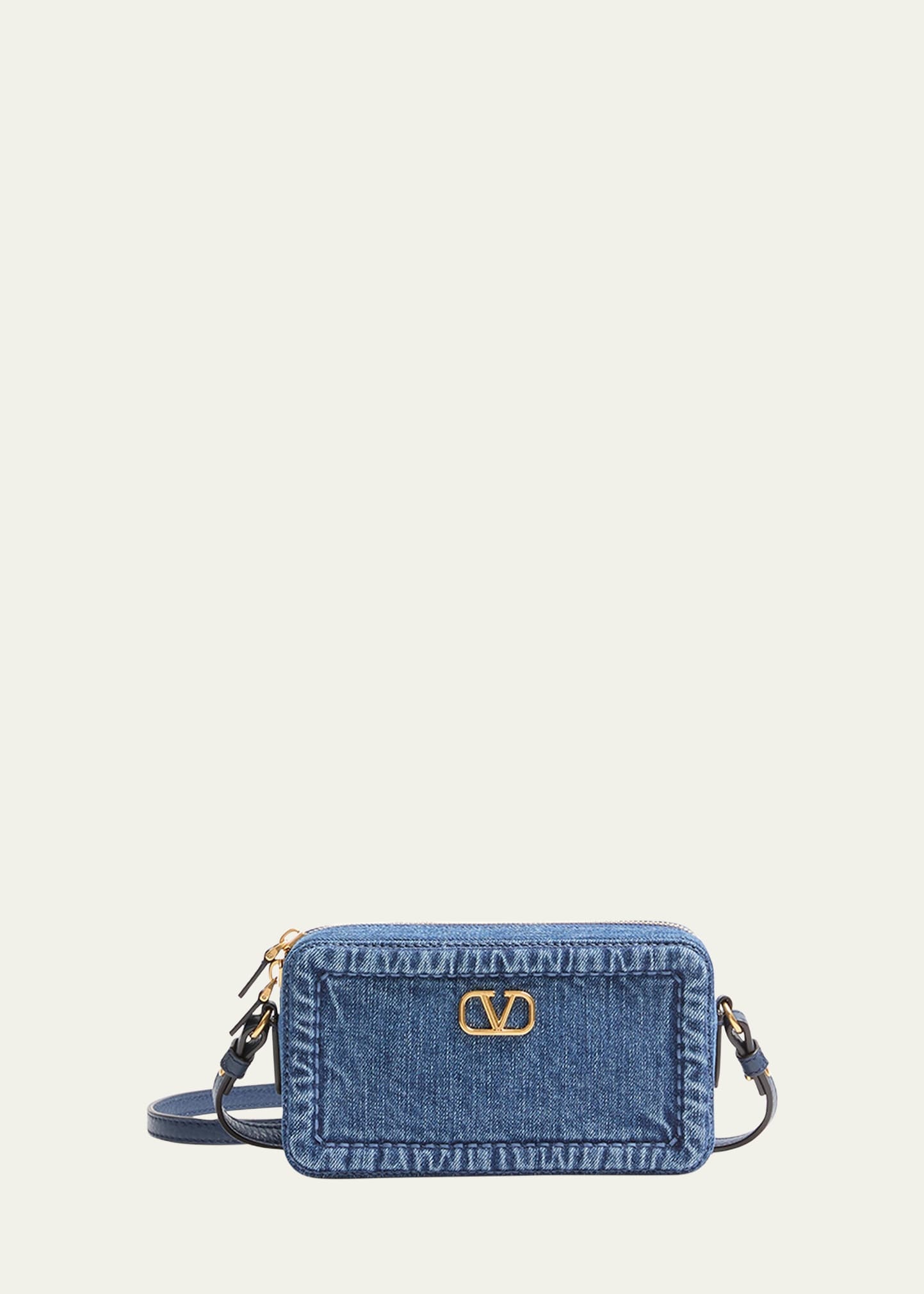 Alltime Mini Denim Camera Crossbody Bag - 1