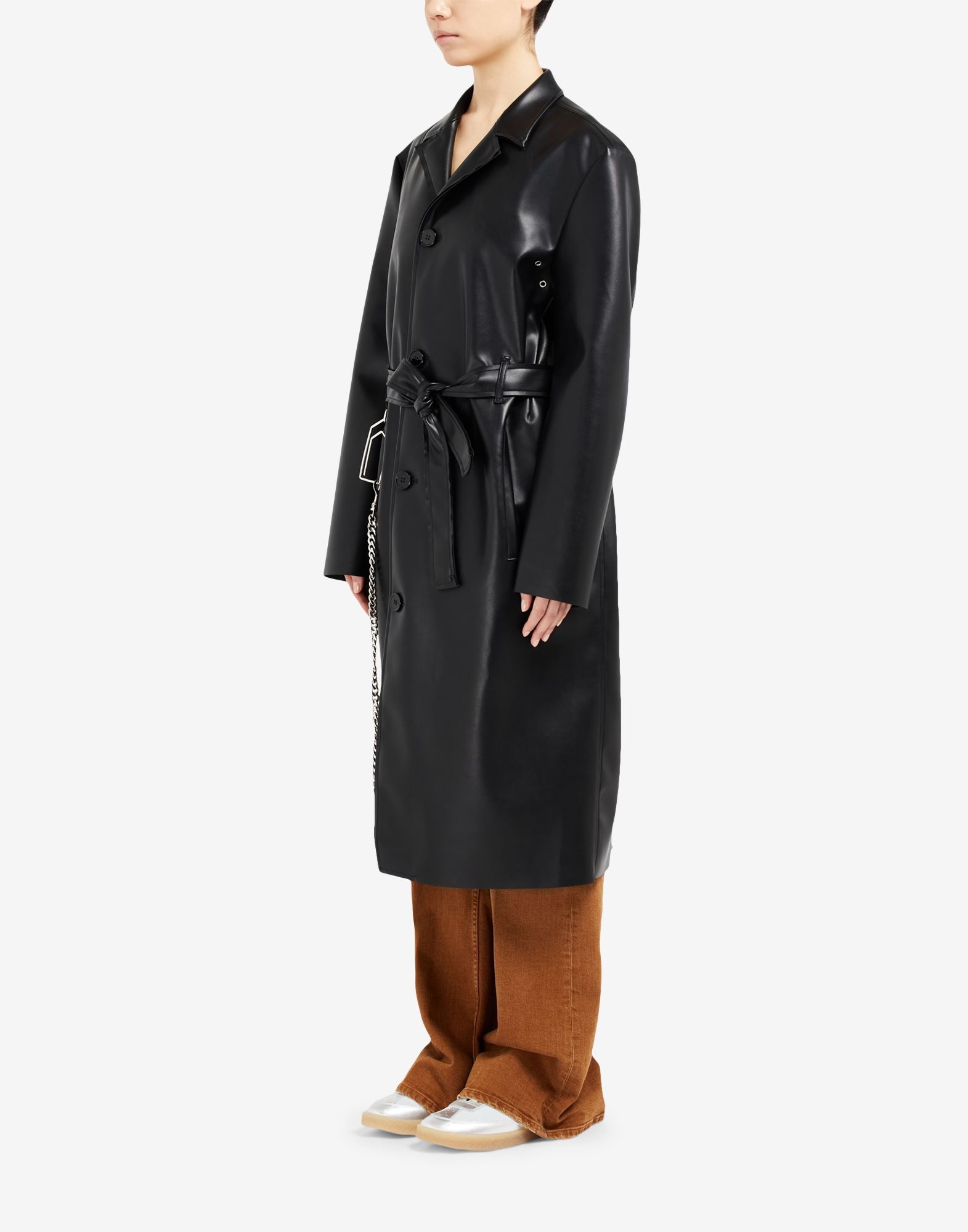 Faux leather coat - 5