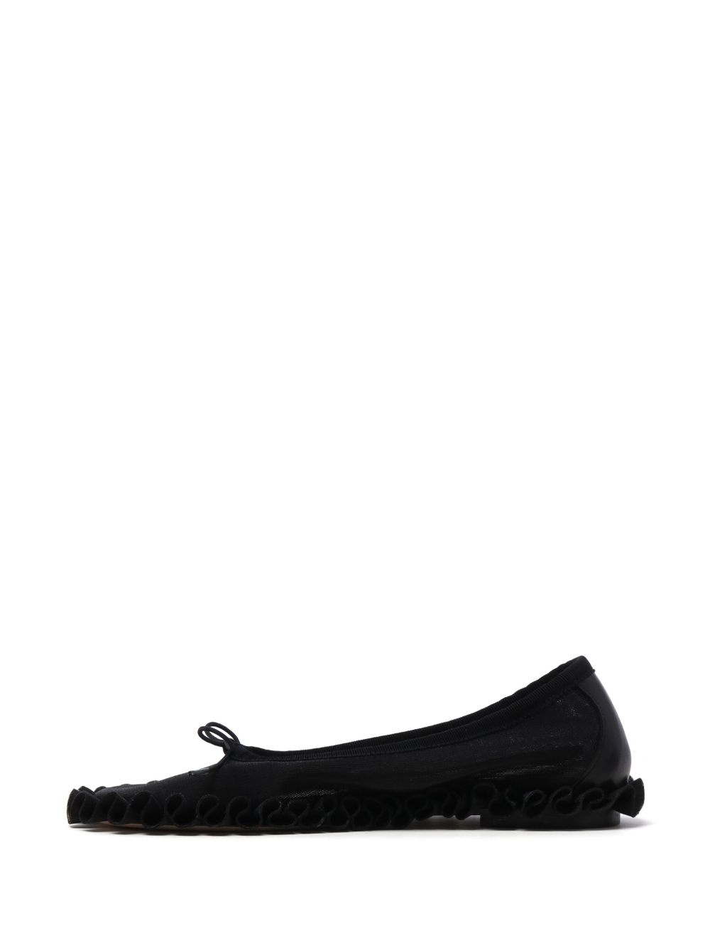 ruffled-detail ballet flats - 5