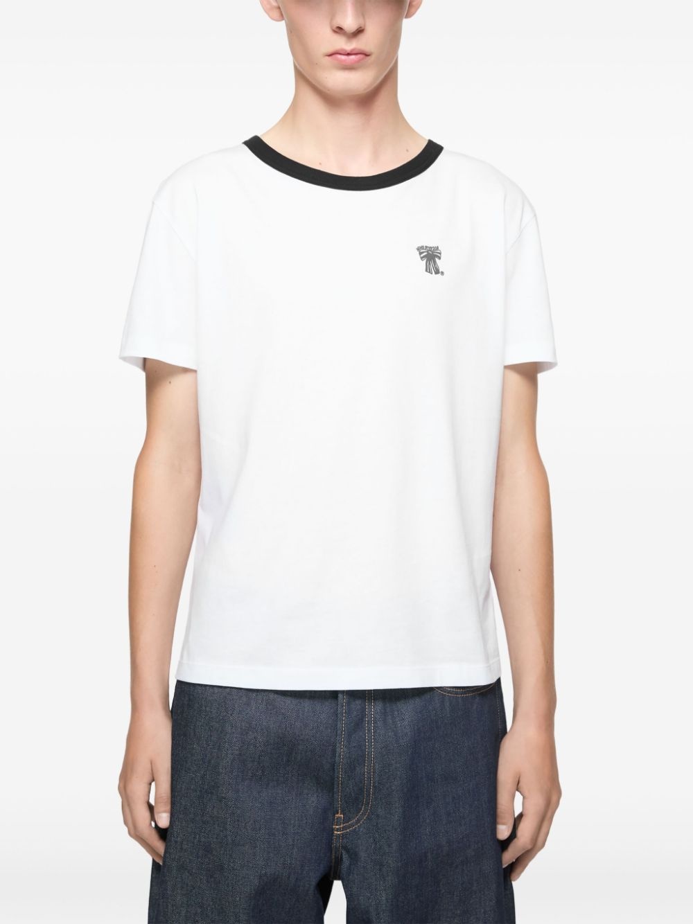 bow-print T-shirt - 4