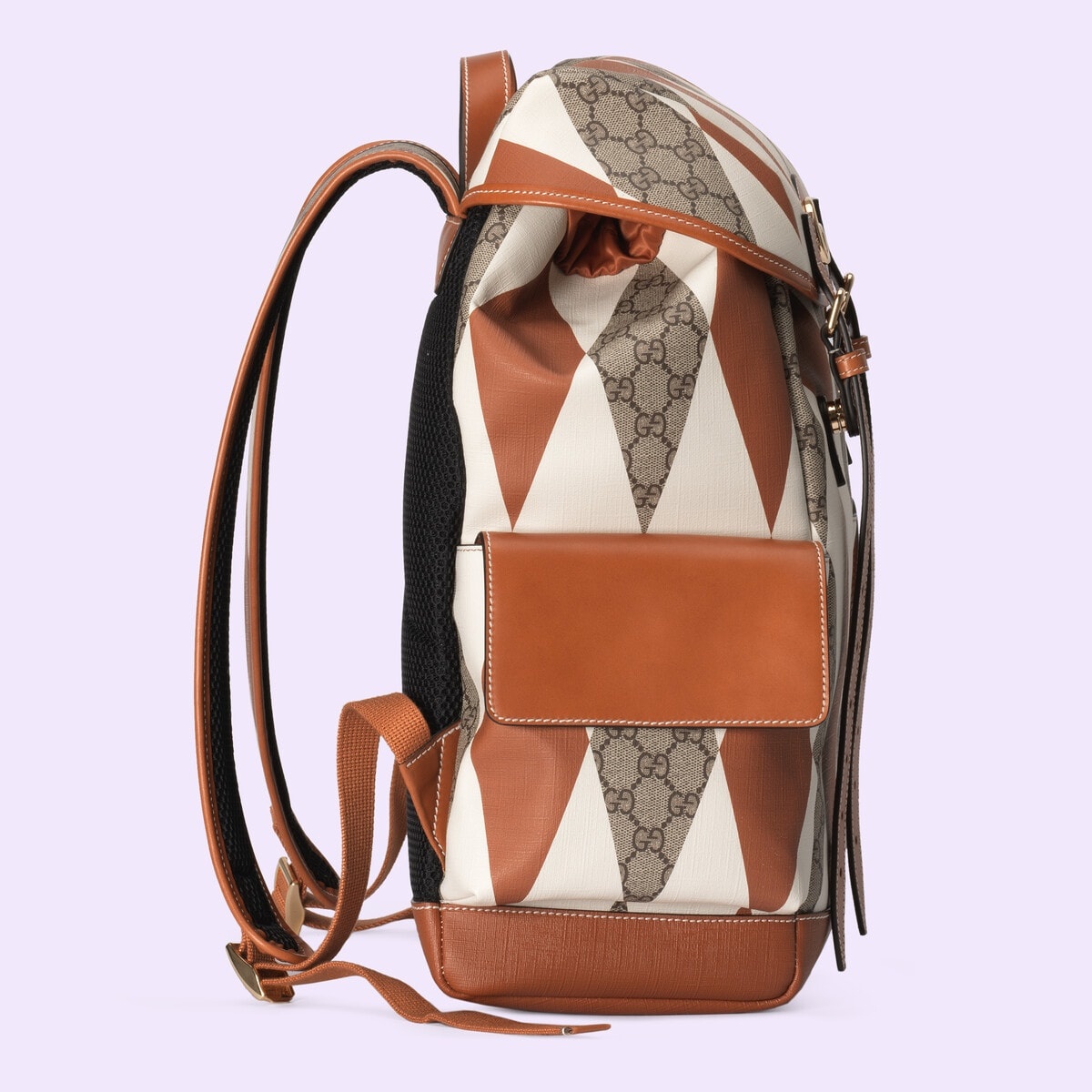 Ophidia GG rhombus print backpack - 6