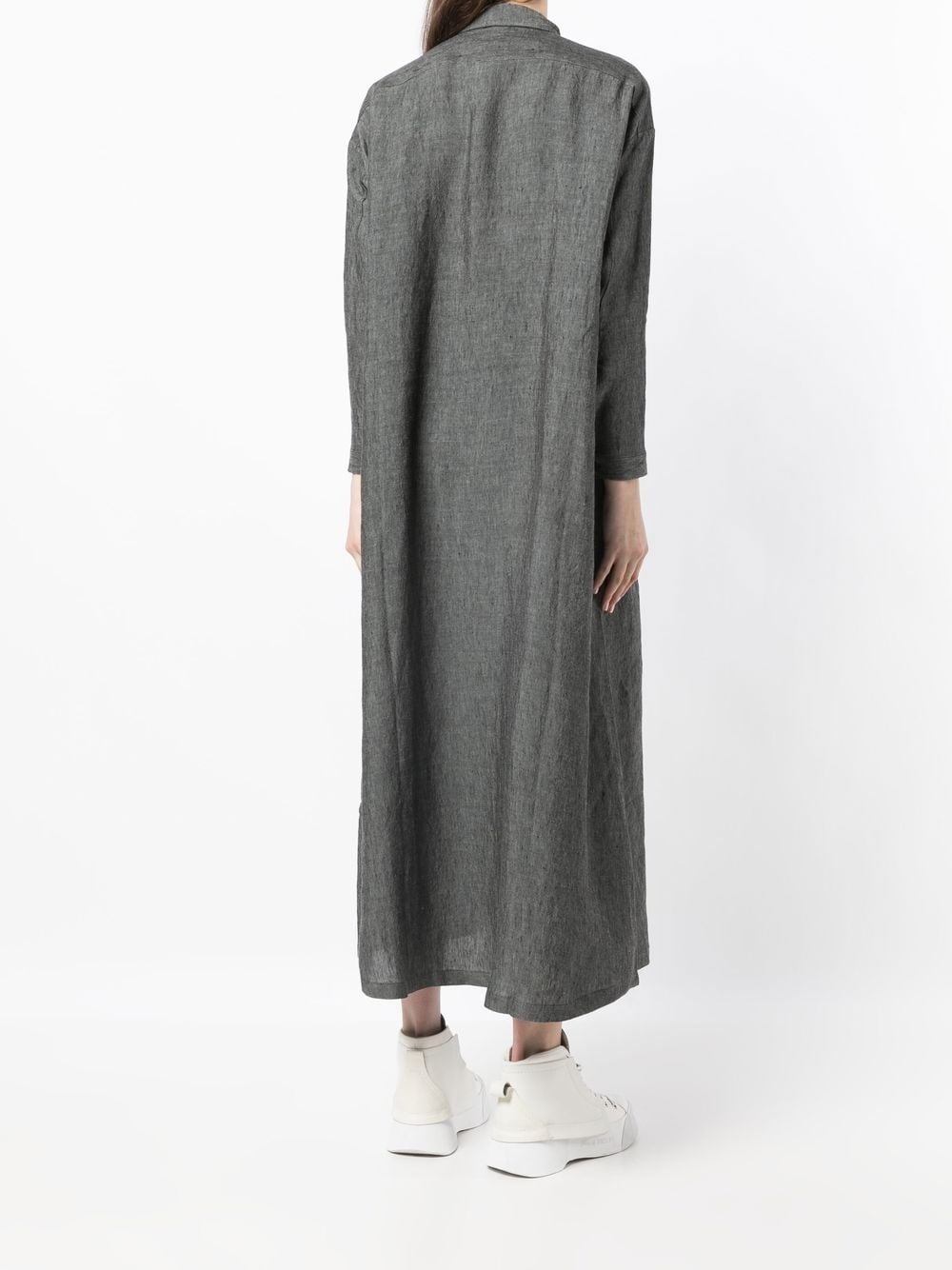 linen shirt dress - 4