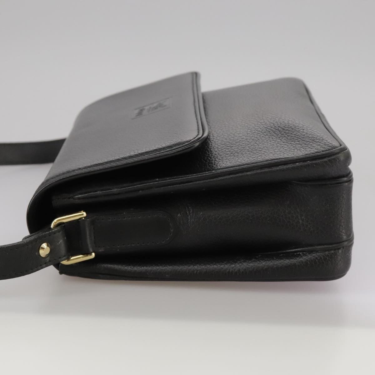 Burberry Shoulder Bag Leather Black Gold - 3
