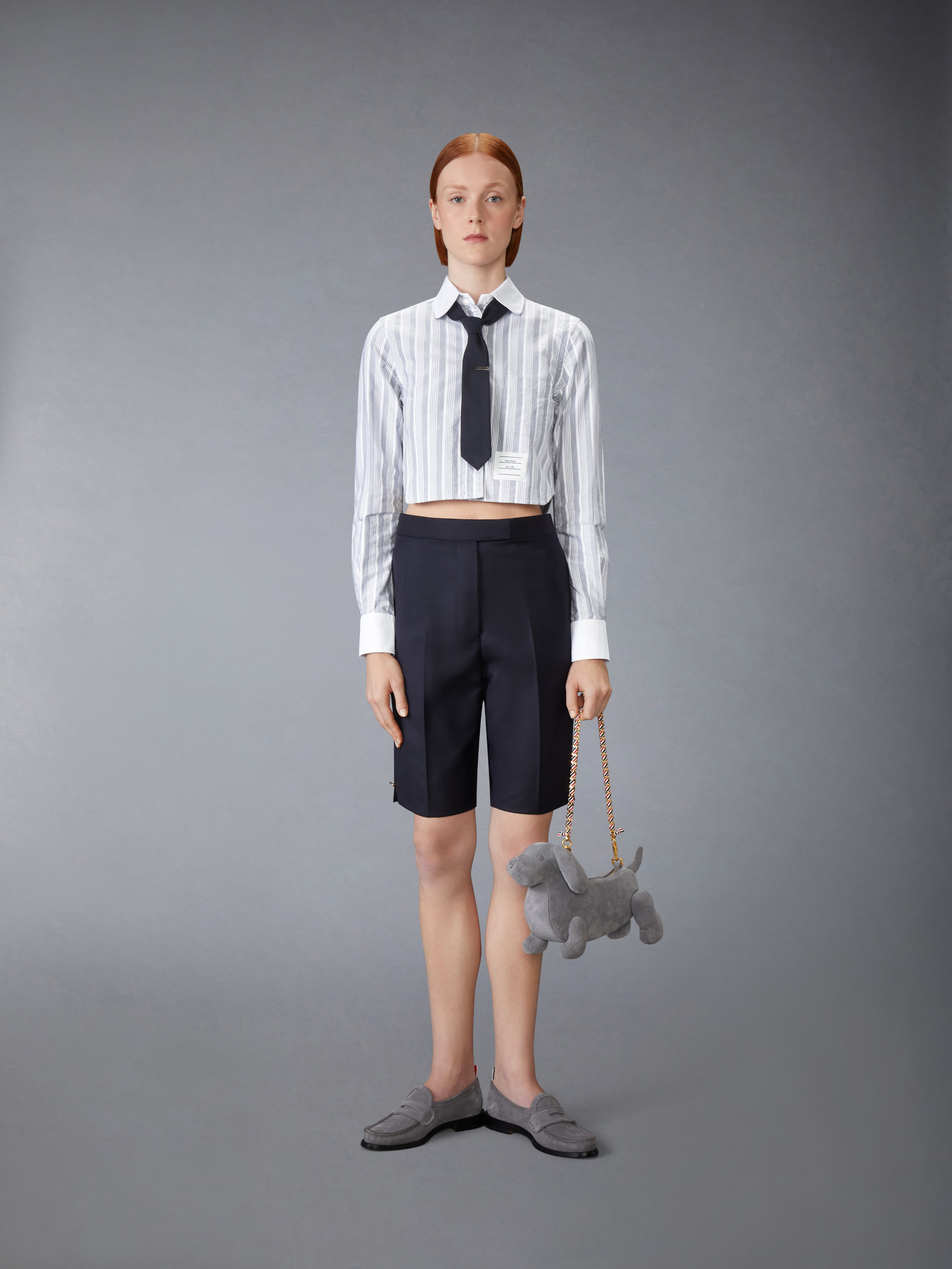 OXFORD STRIPE CROPPED SHIRT - 3