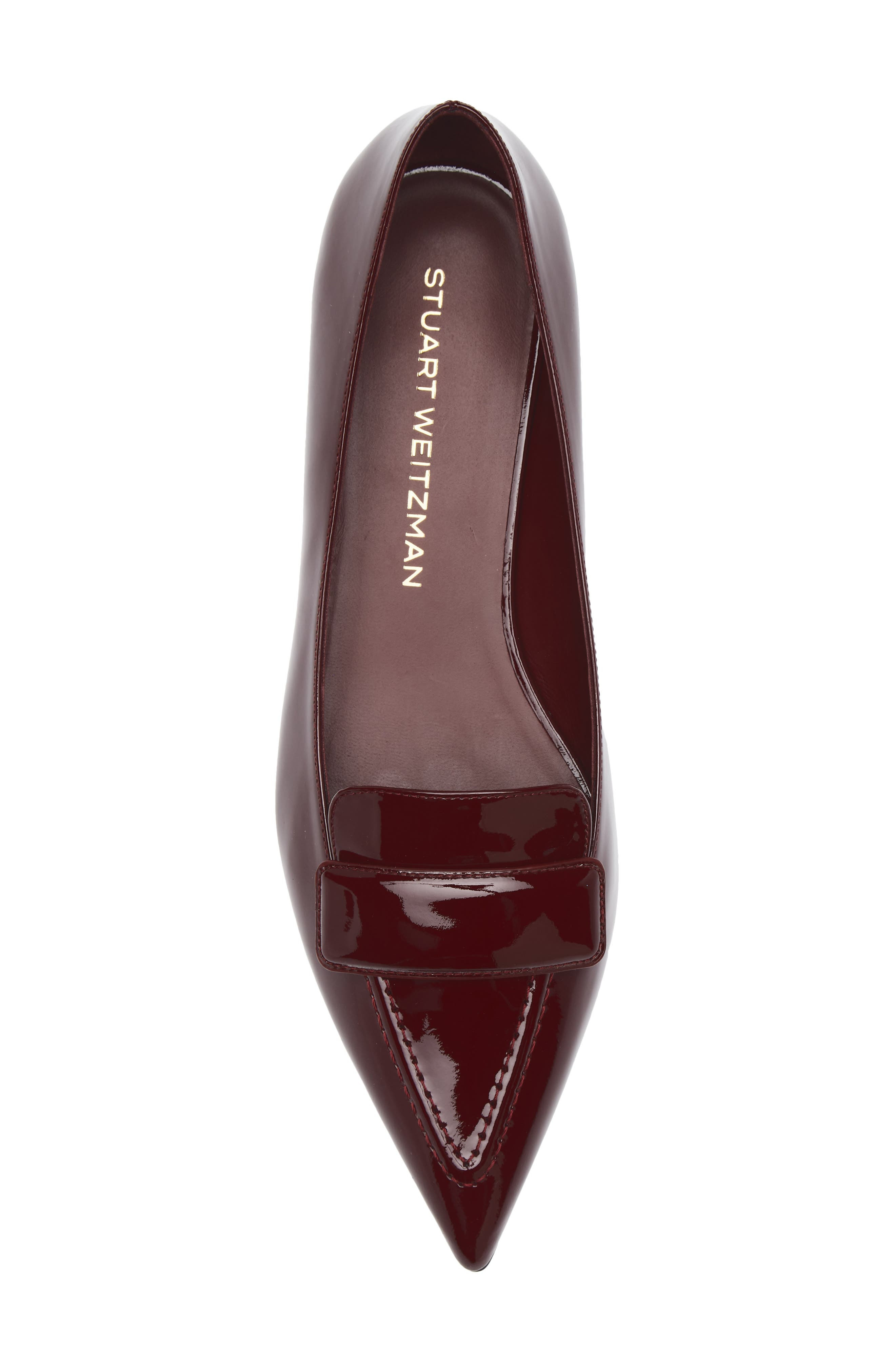 Stuart Weitzman Sovinnie Patent Loafer Flat in Rosewood at Nordstrom - 5