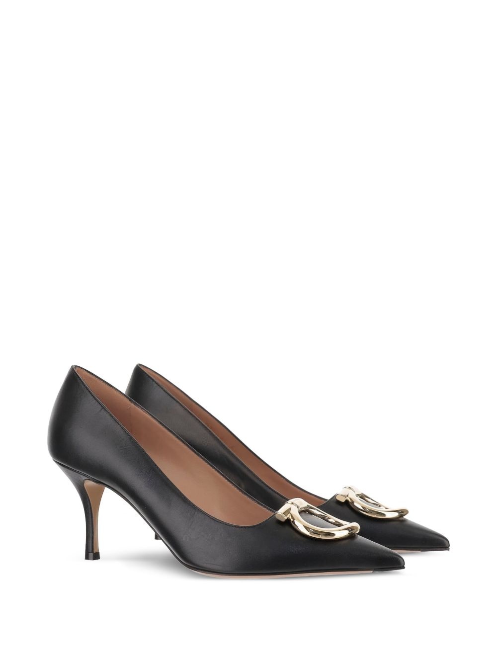 70mm Maxi Gancini leather pumps - 2