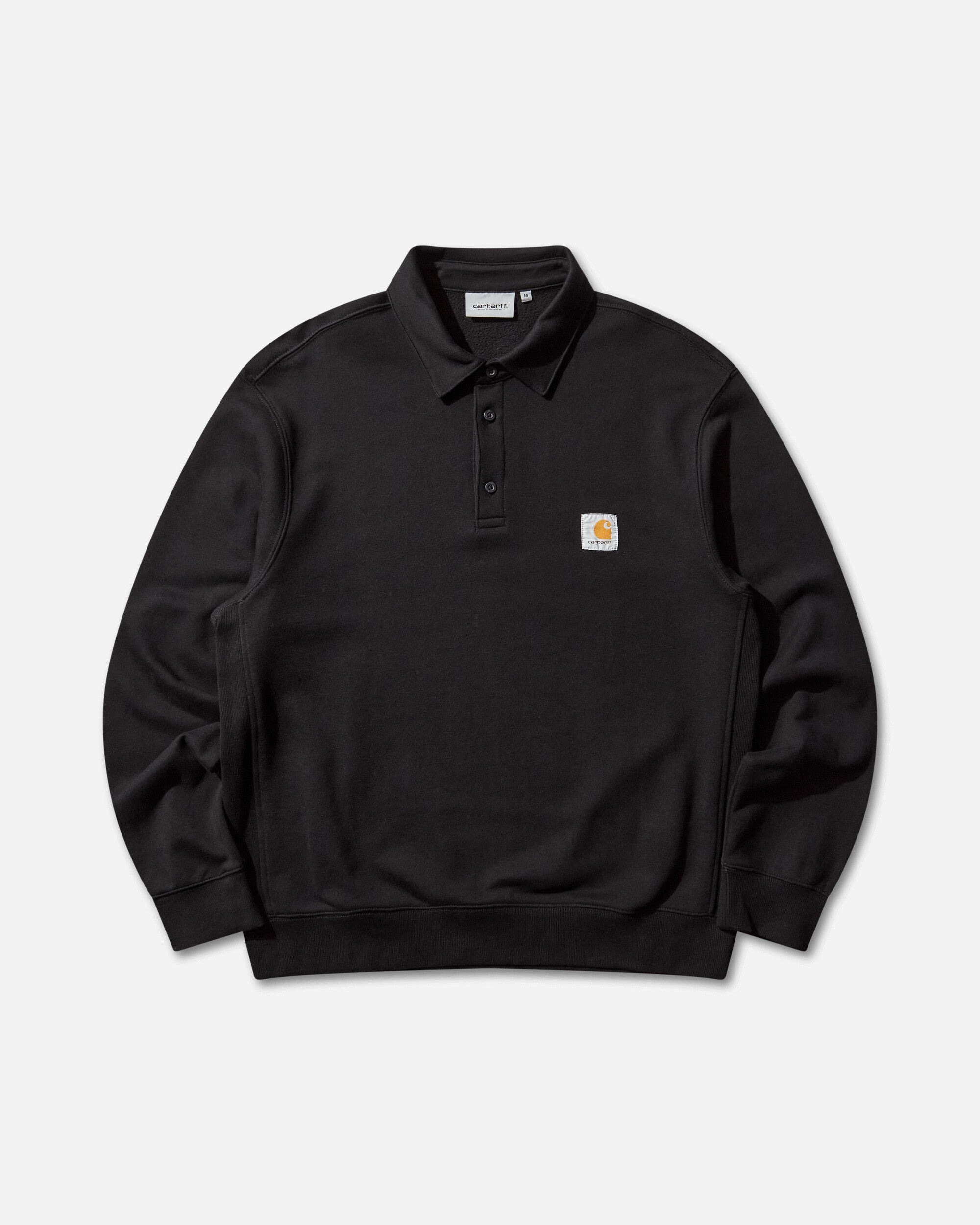 Men's Polo Sweatshirt Black - 1