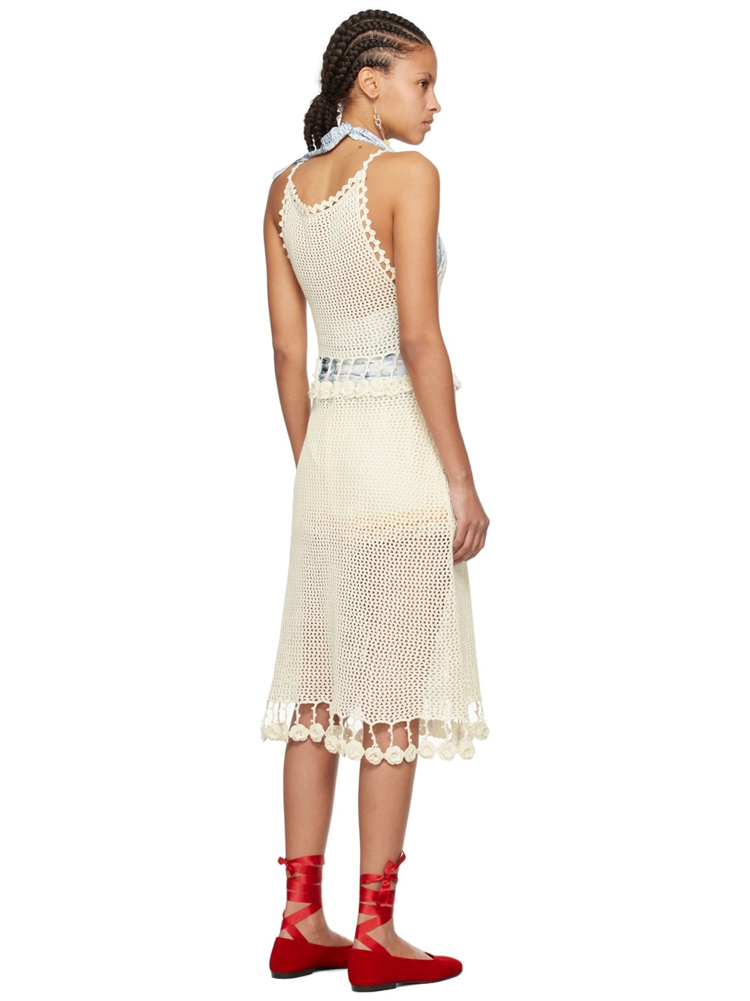 Off-White Posy Midi Dress - 3