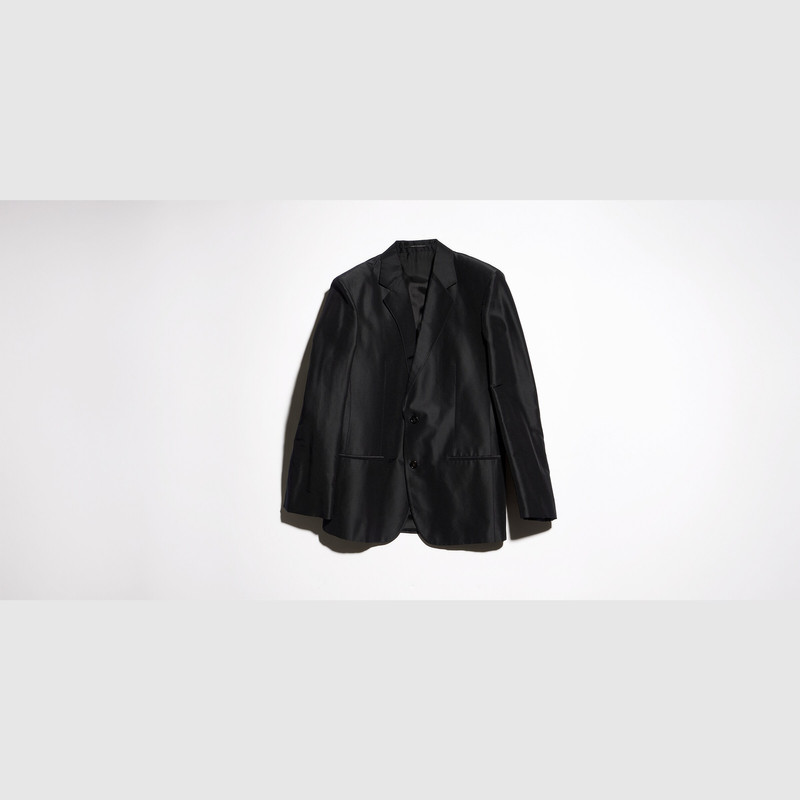 GUCCI Fine silk faille jacket outlook