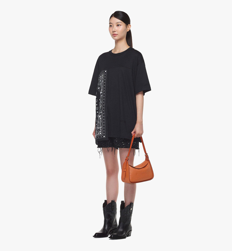 Aren Flap Hobo in Embossed Monogram Leather 7