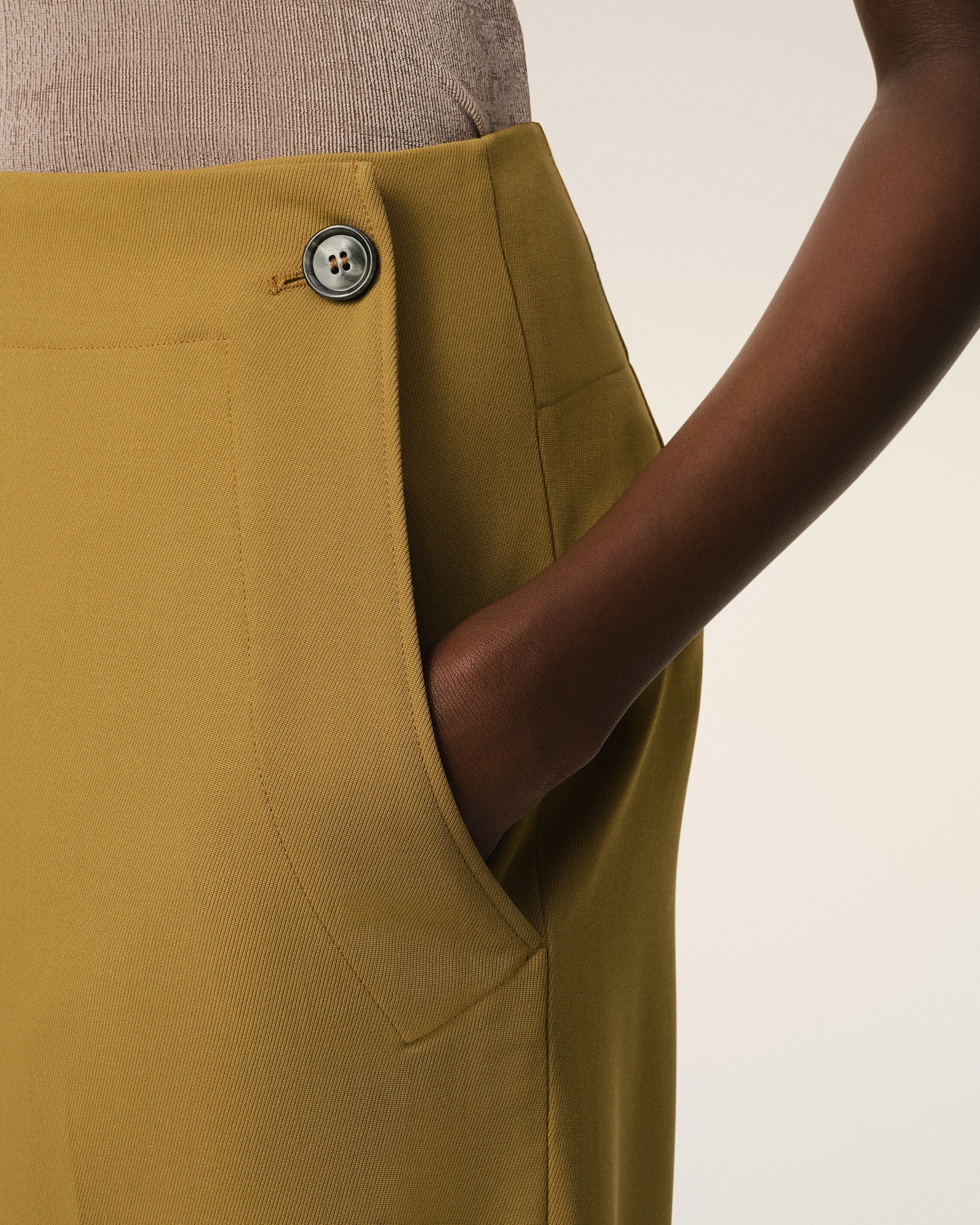 MUSTARD WOOL SAILOR TROUSERS - 5