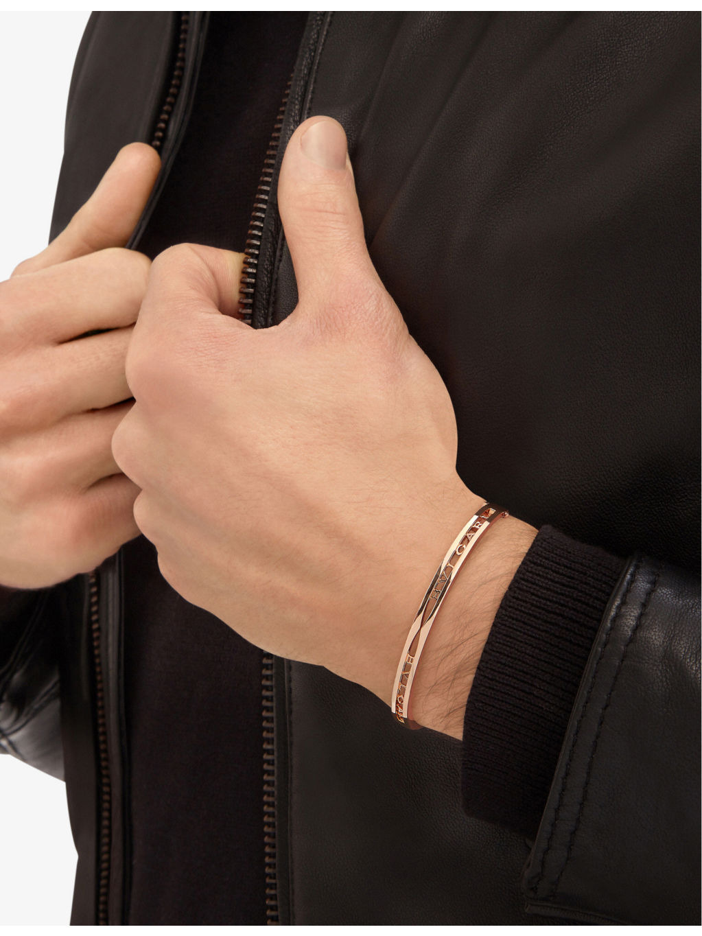 B.zero1 18ct rose-gold bangle bracelet - 3
