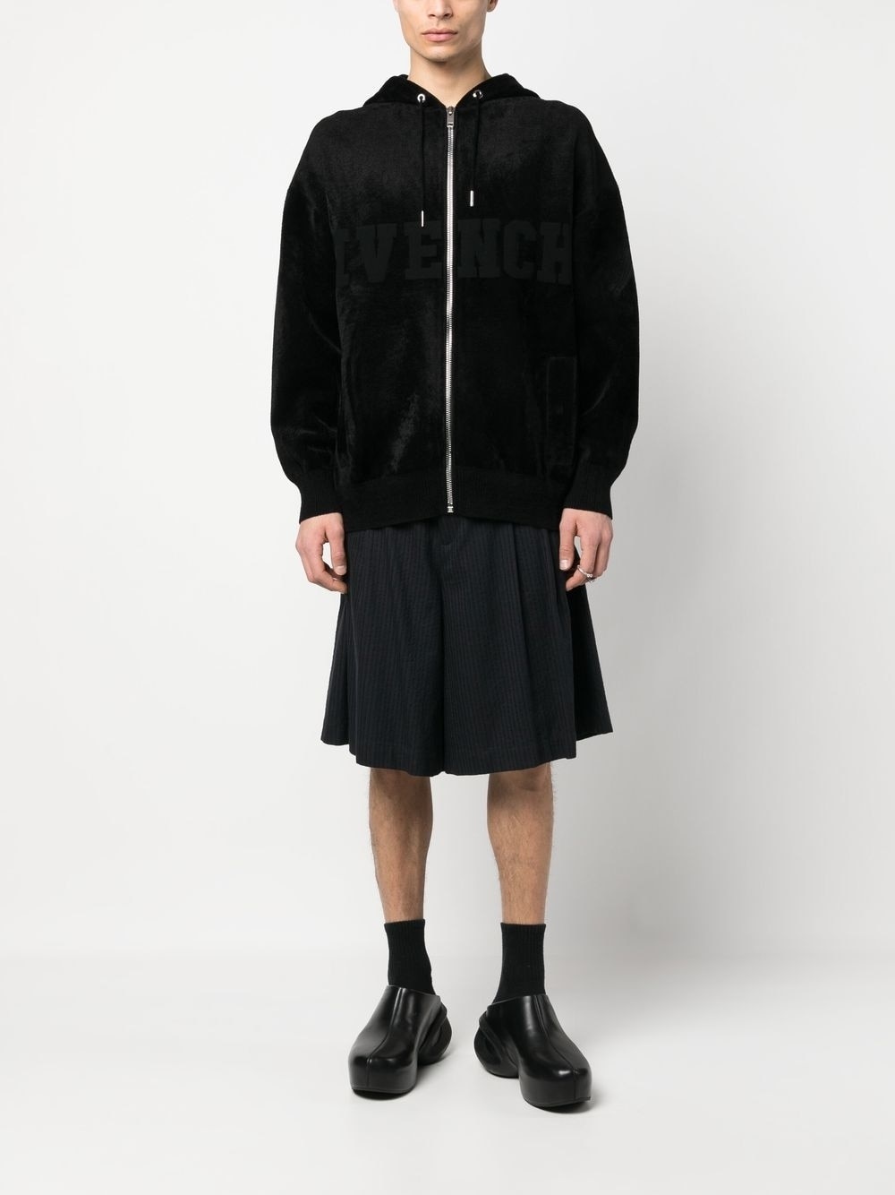 logo-print zip-up hoodie - 2