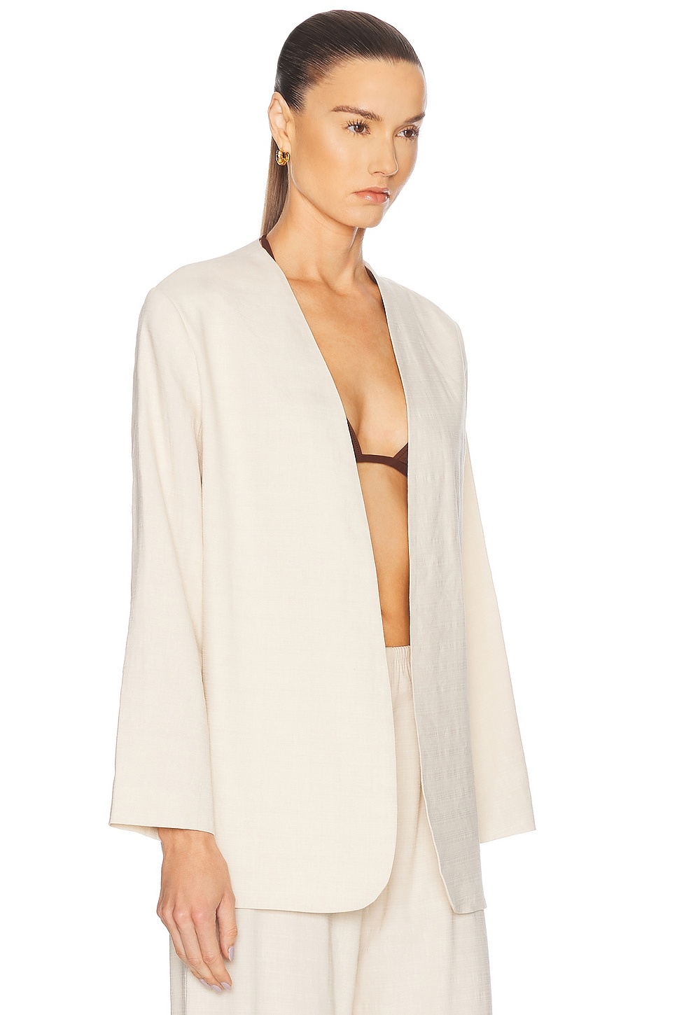 Belle Collarless Blazer - 2