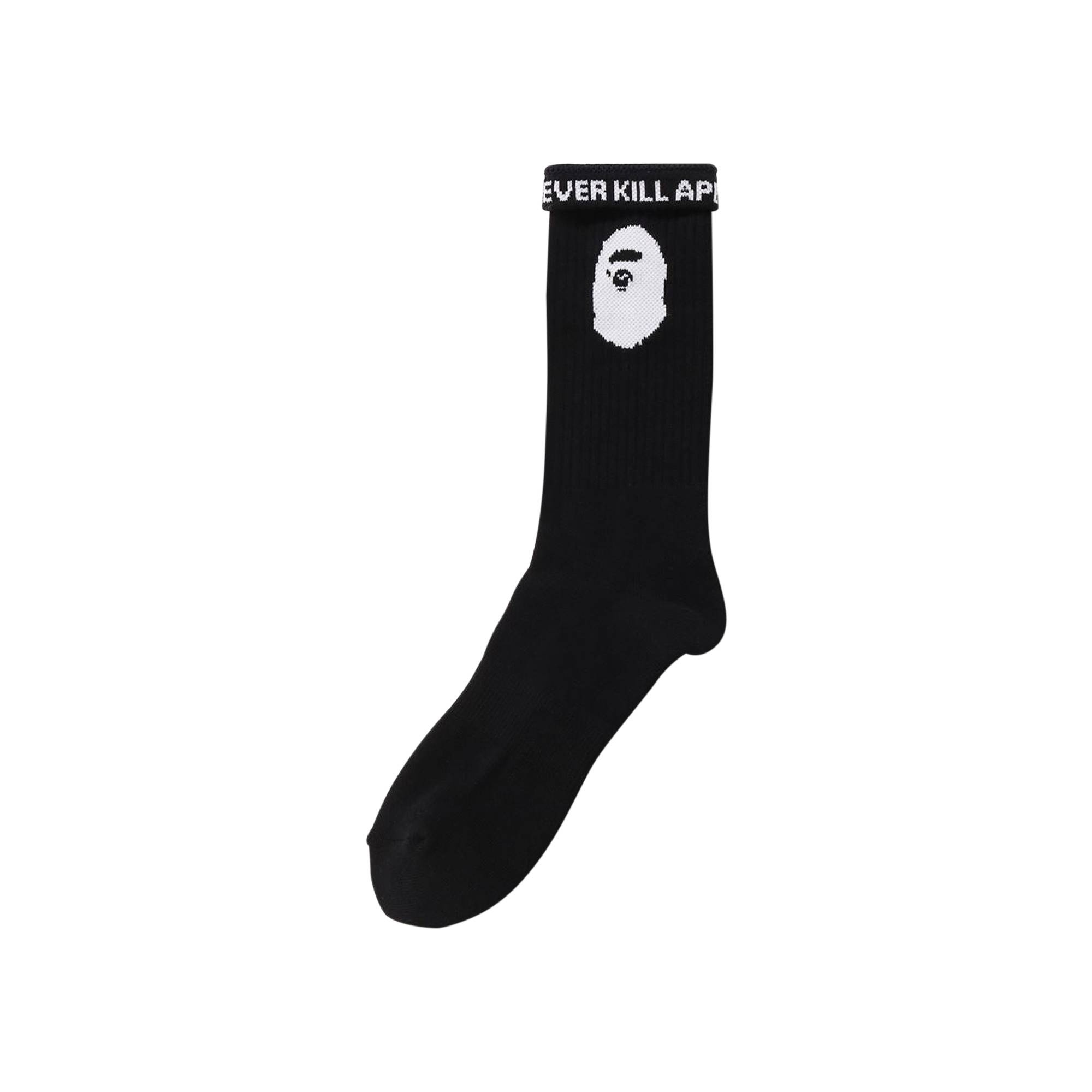 BAPE Ape Head Socks 'Black' - 1