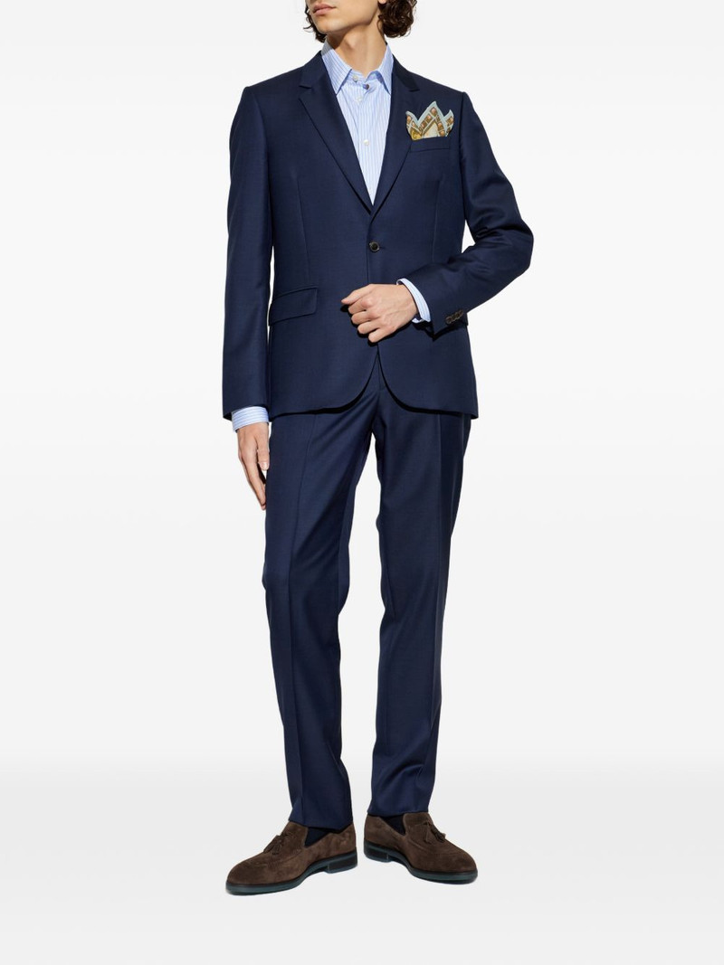 Paul Smith buttoned blue suit outlook