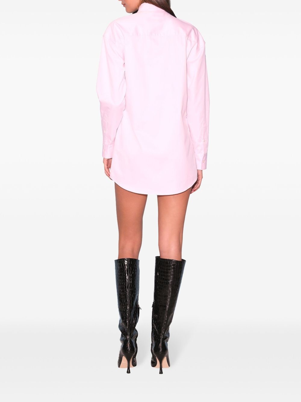 poplin shirt dress - 3