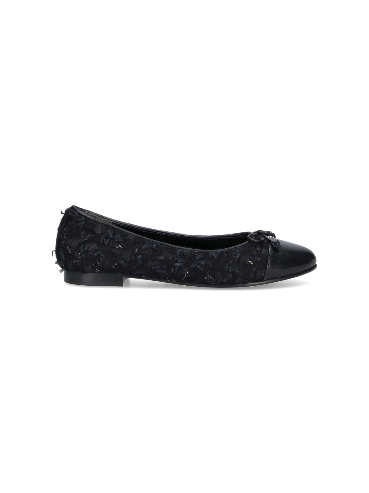 TWEED BALLET FLATS IN WOOL BLEND - 1