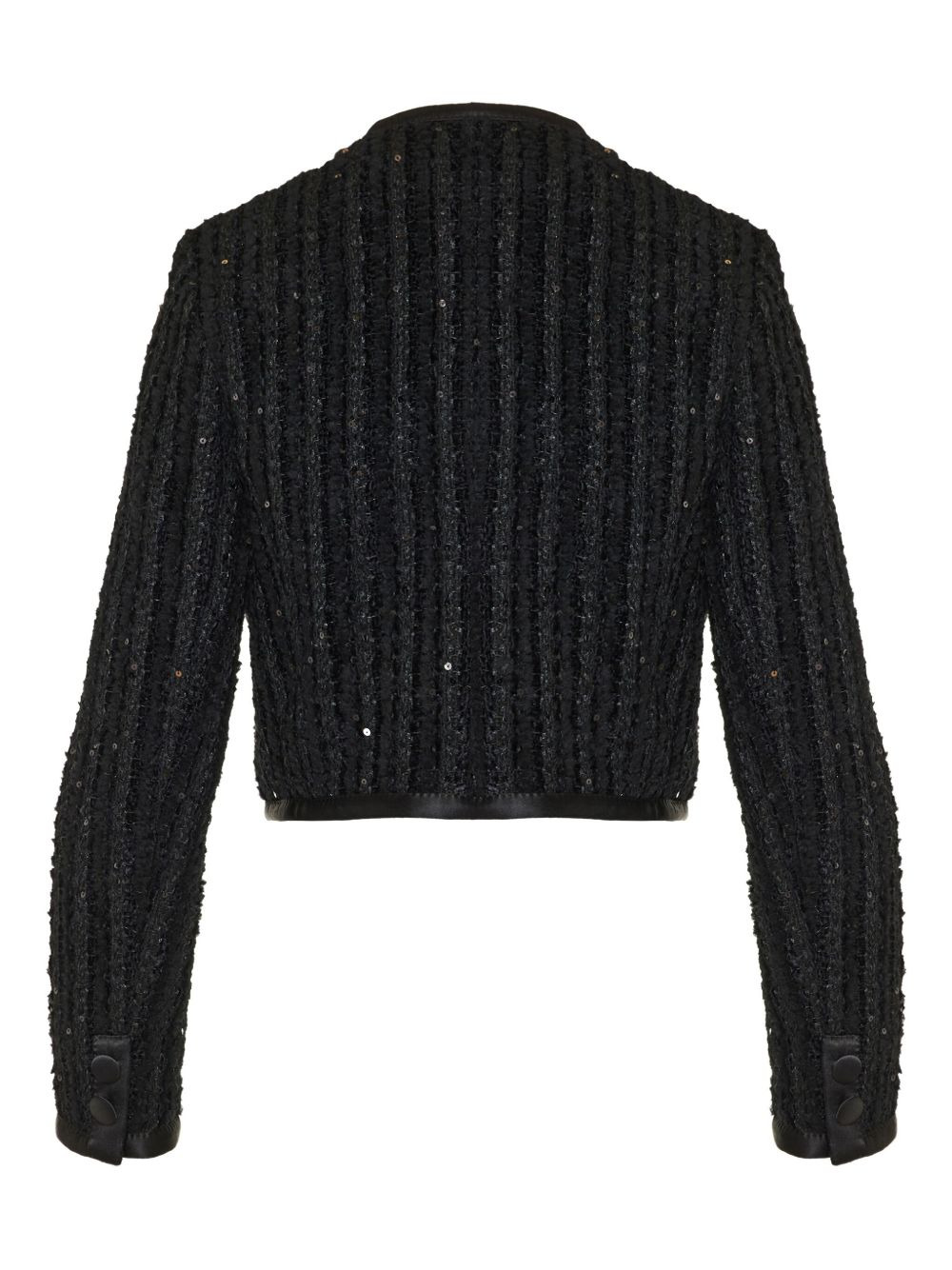 sequin-embellished tweed jacket - 2
