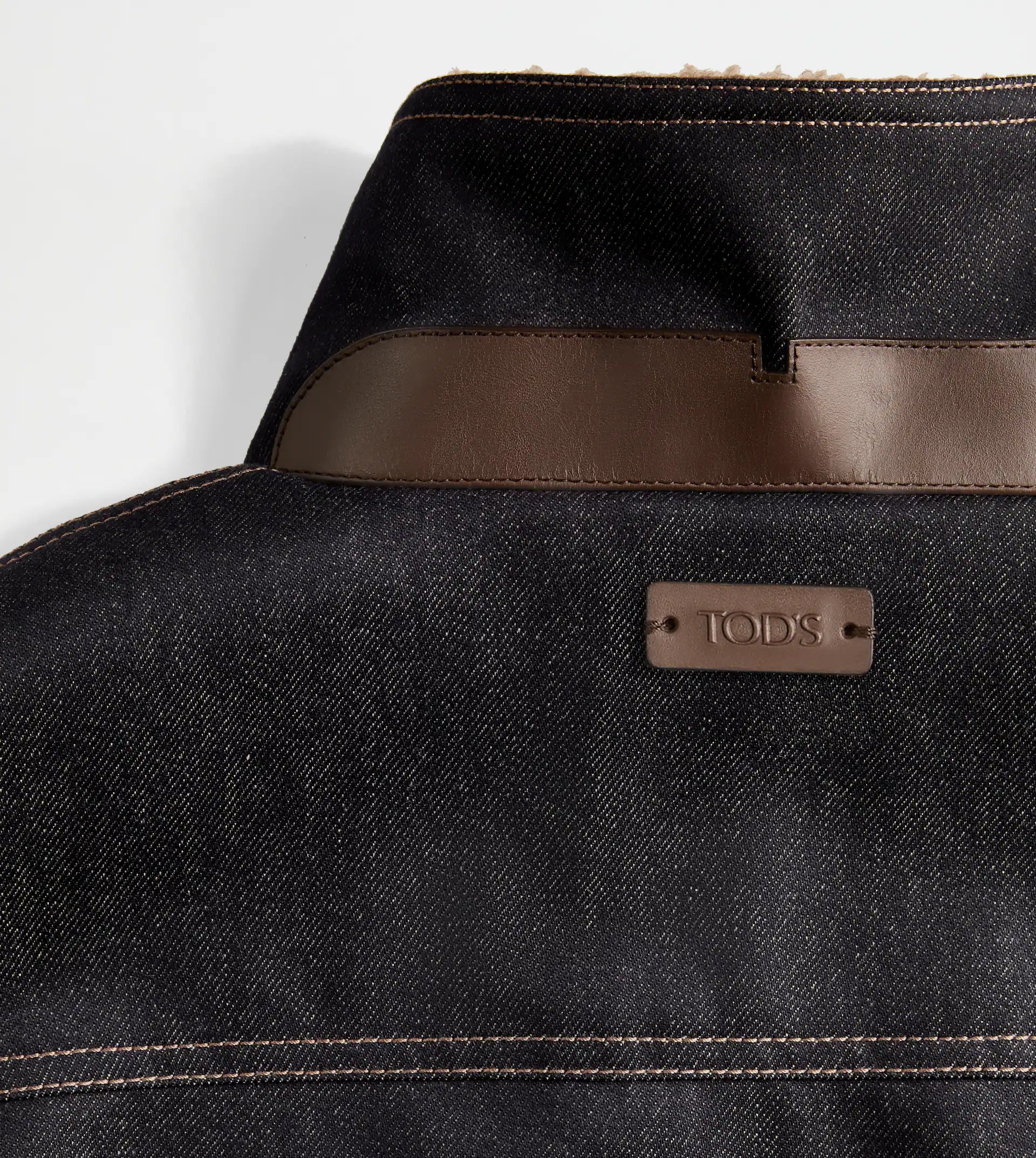 TRUCKER JACKET IN WOOL DENIM - BLUE - 7