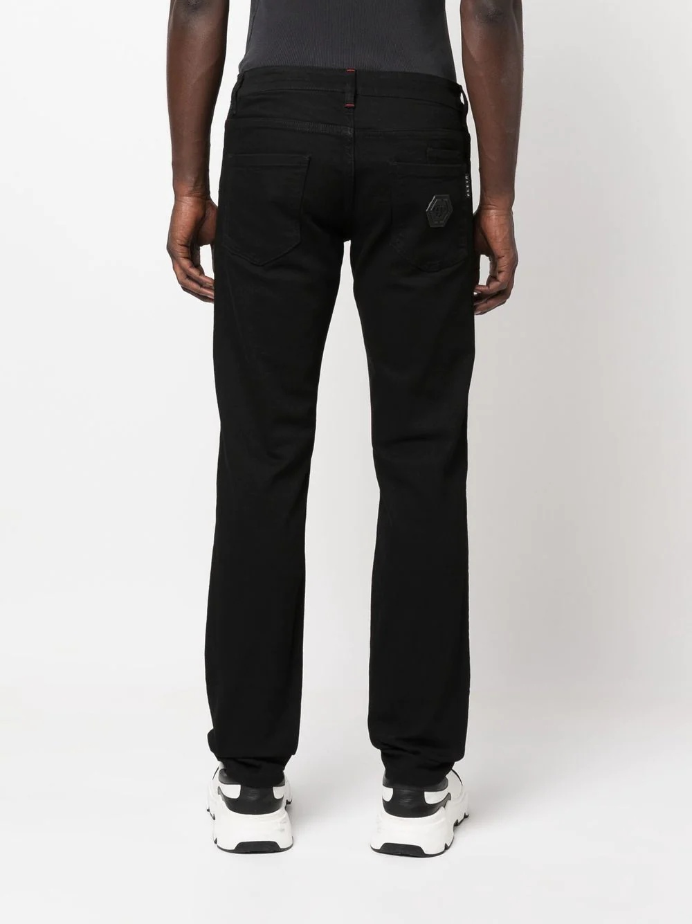 straight-leg denim trousers - 4