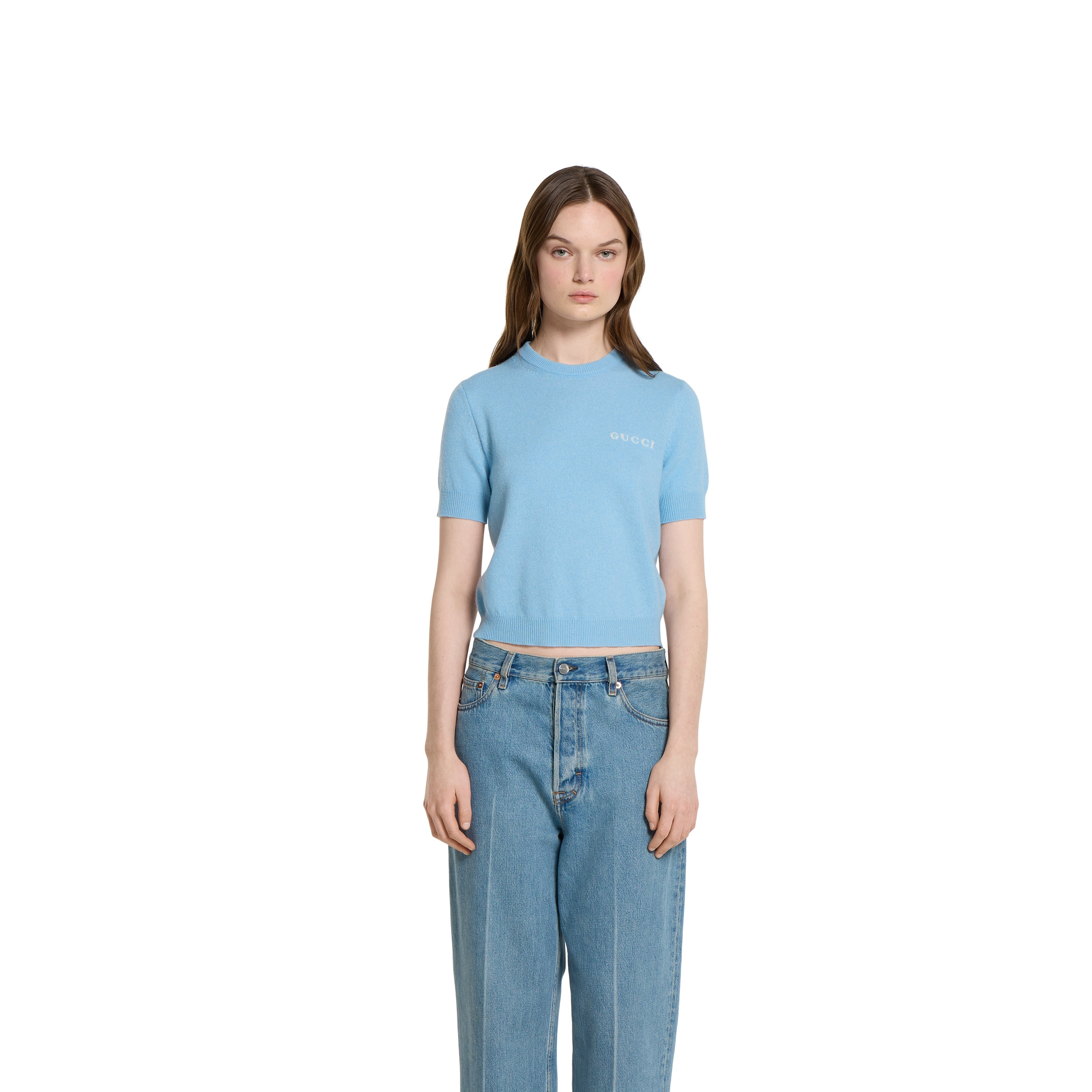Cashmere top with intarsia - 3