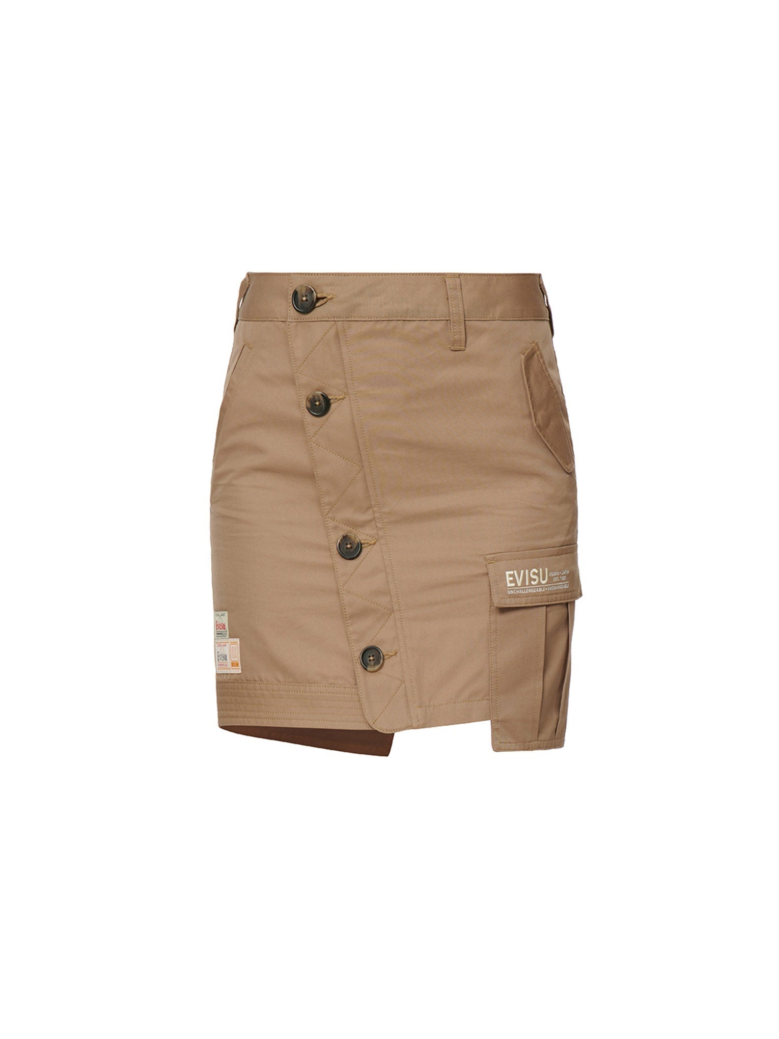 Button-up Asymmetric Skirt - 16