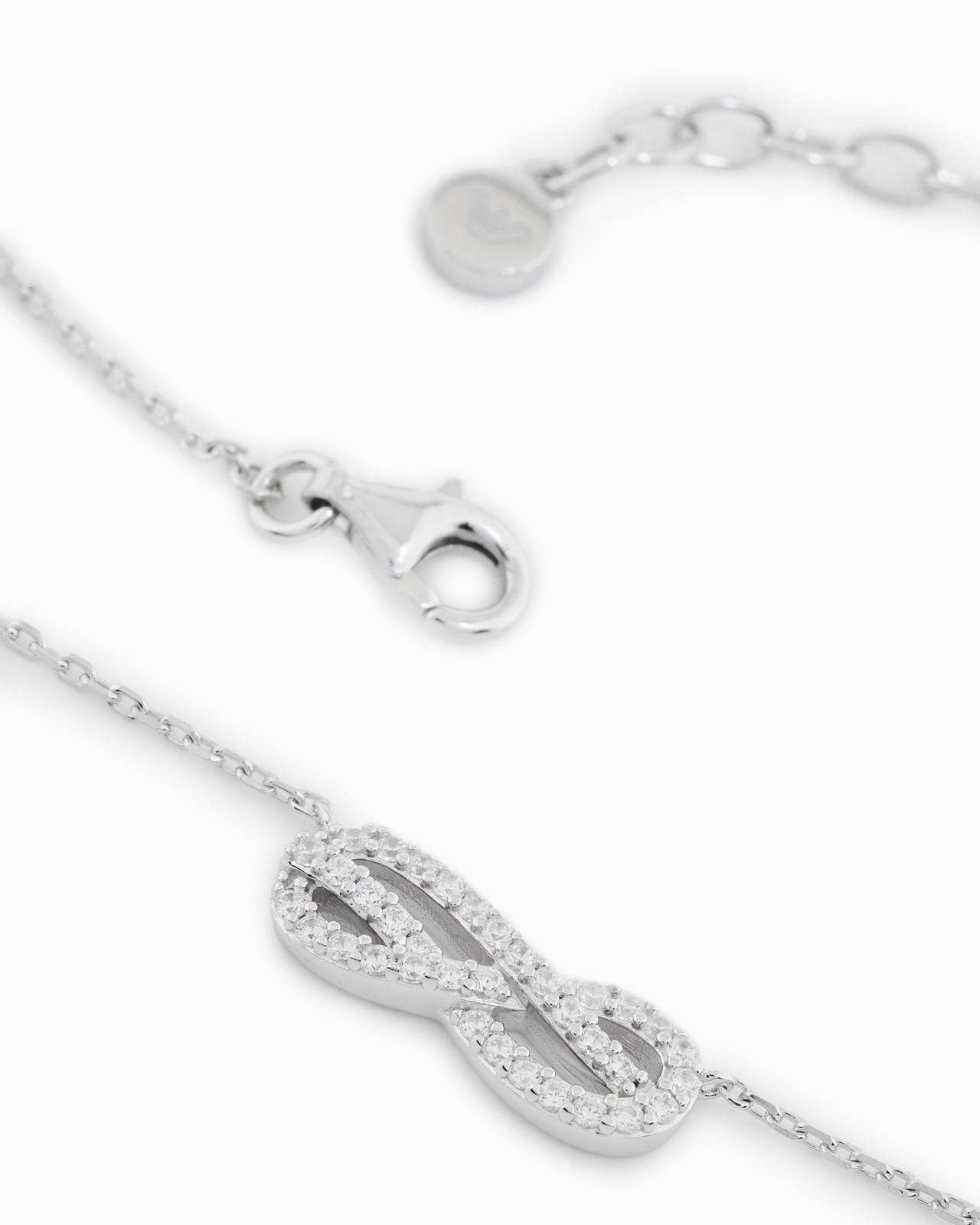 STERLING SILVER STATION NECKLACE - 3