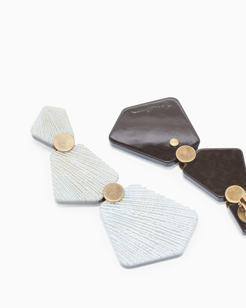 GIORGIO ARMANI RESIN AND METAL EARRINGS outlook