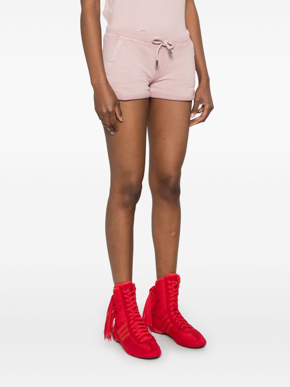 logo-print track shorts - 3