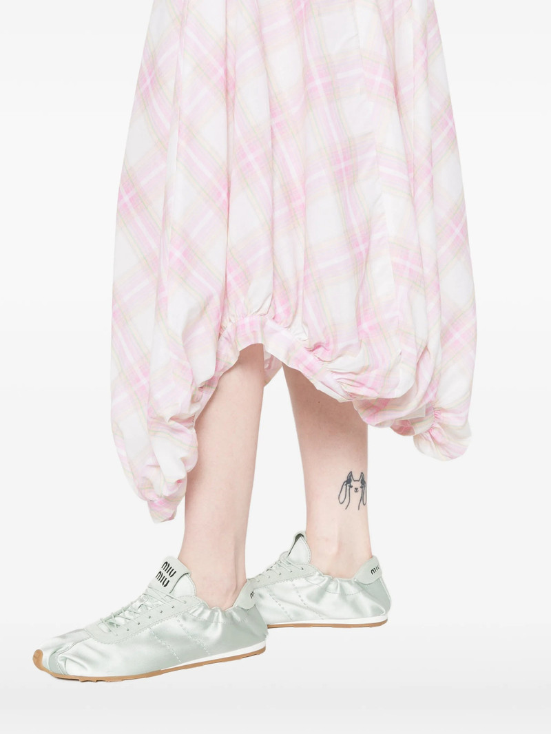 gimaguas Gimaguas Checked Asymmetric-hem Dress outlook