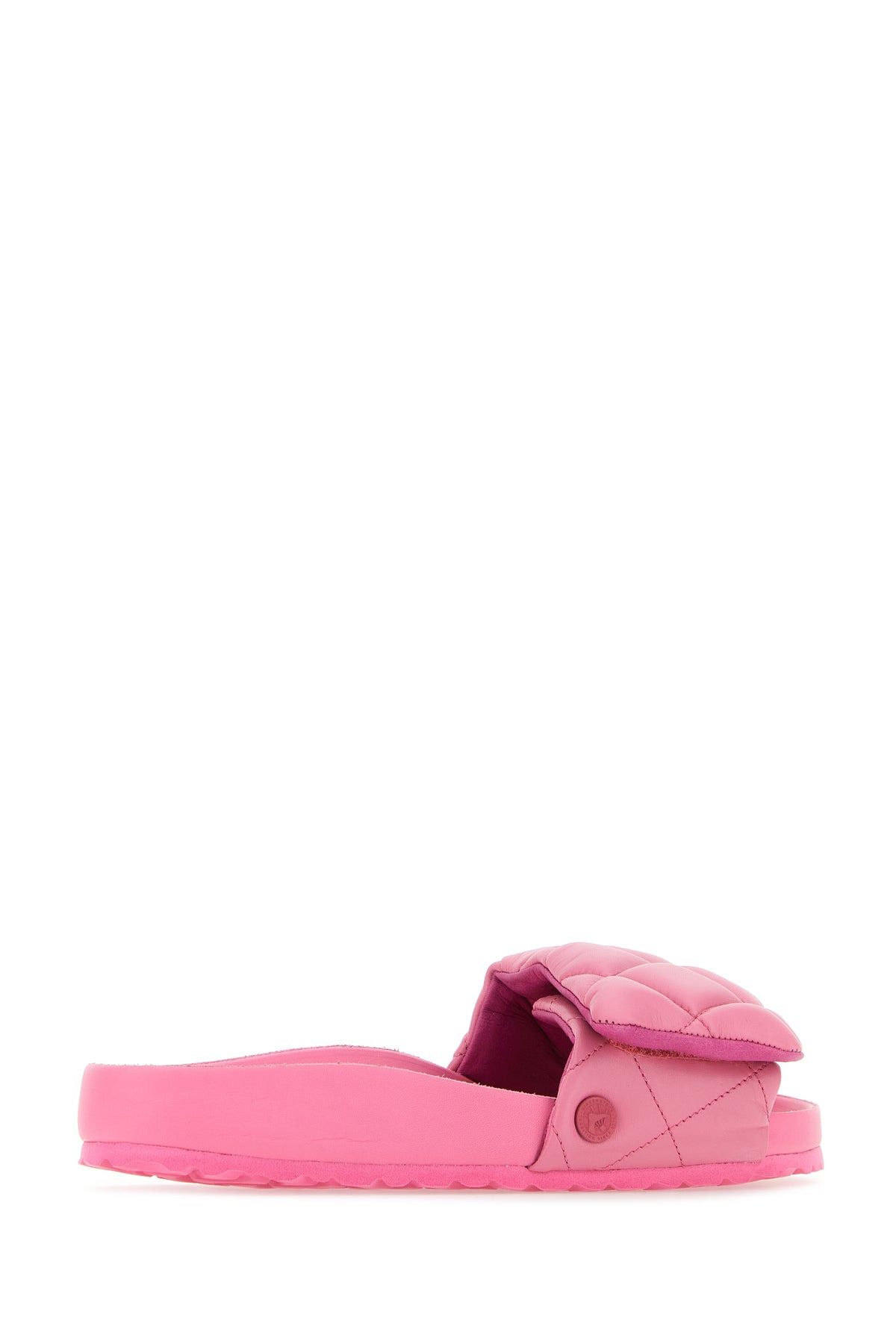 Pink leather Sylt Padded slippers - 3