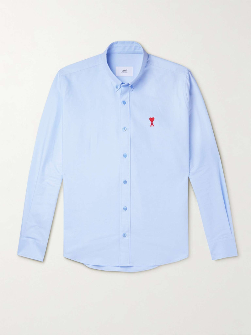 Slim-Fit Button-Down Collar Cotton Oxford Shirt 1