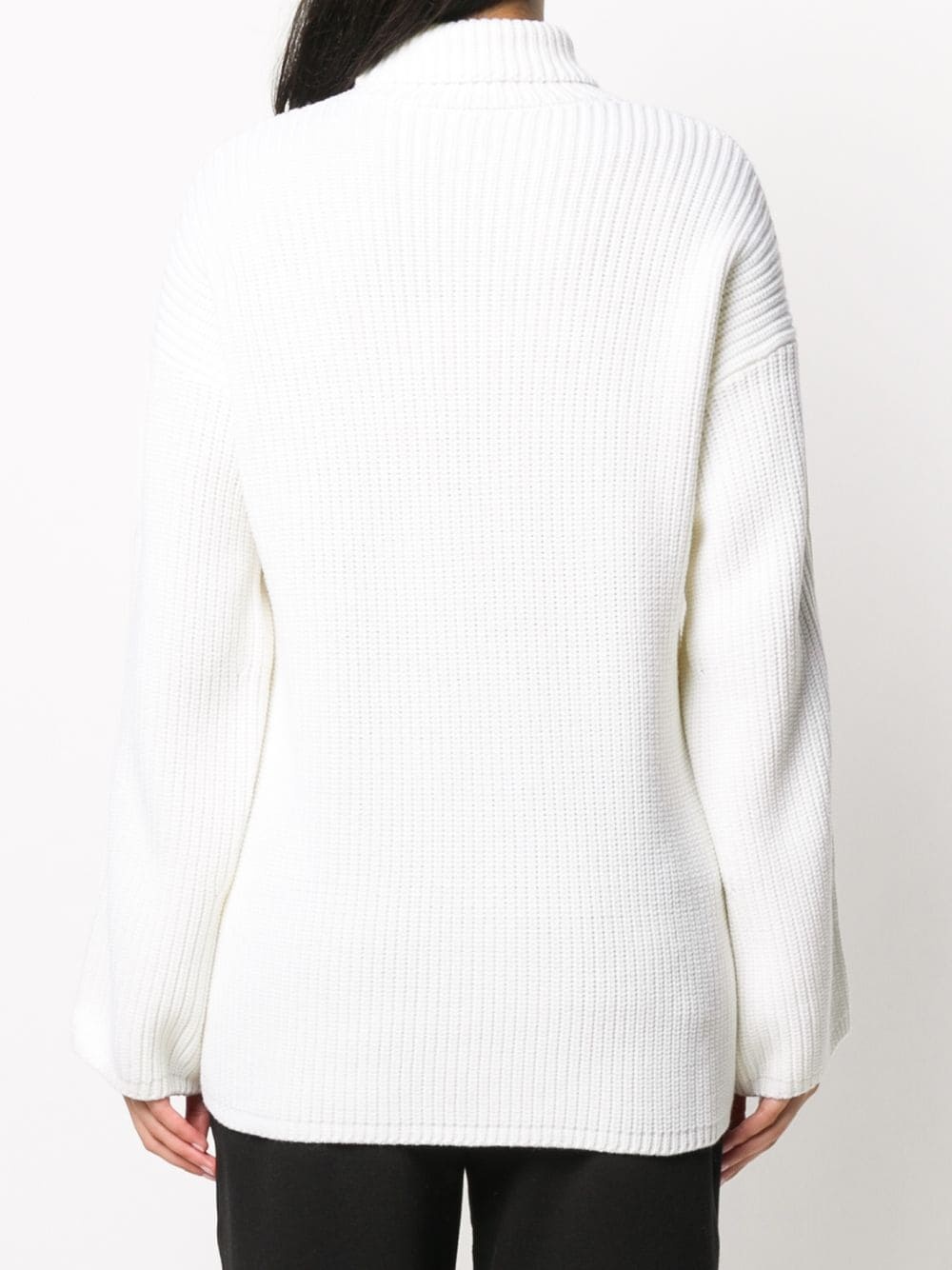 bell sleeves logo patch jumper - 4