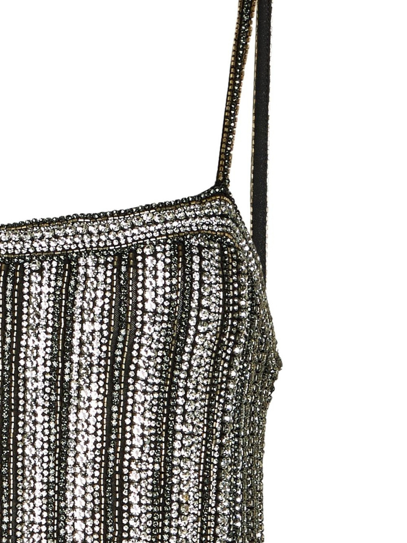 Alice + Olivia beaded fringed top outlook