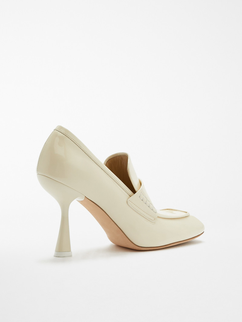 PAGLIA Patent leather loafers with heel 3