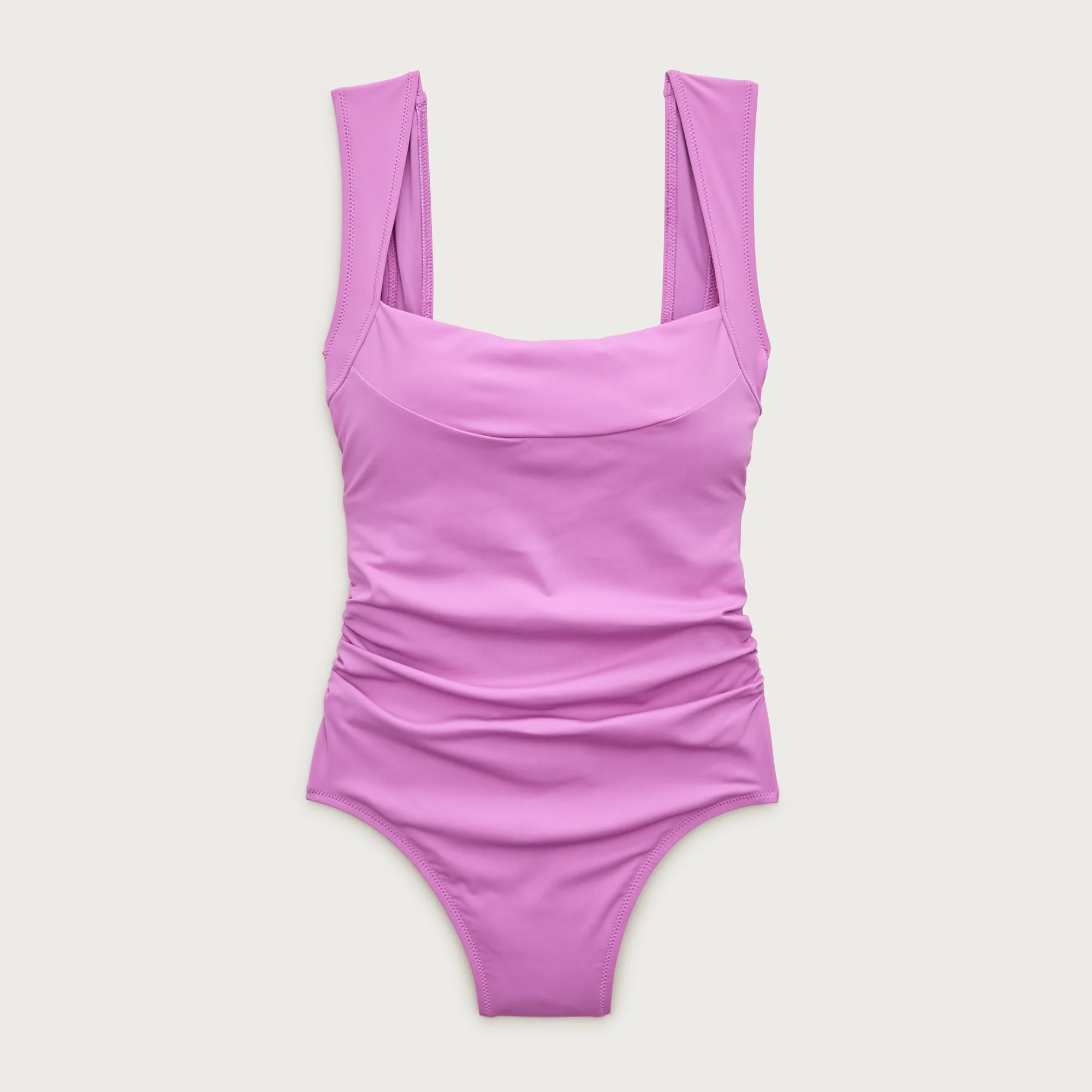 Nia ruched squareneck one-piece - 1