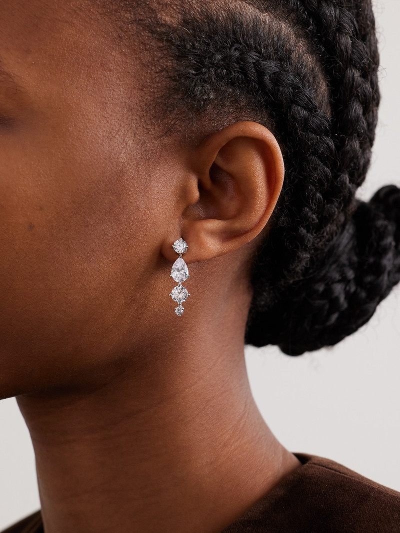 Completedworks Rhodium-plated Recycled Silver Cubic Zirconia Earrings outlook